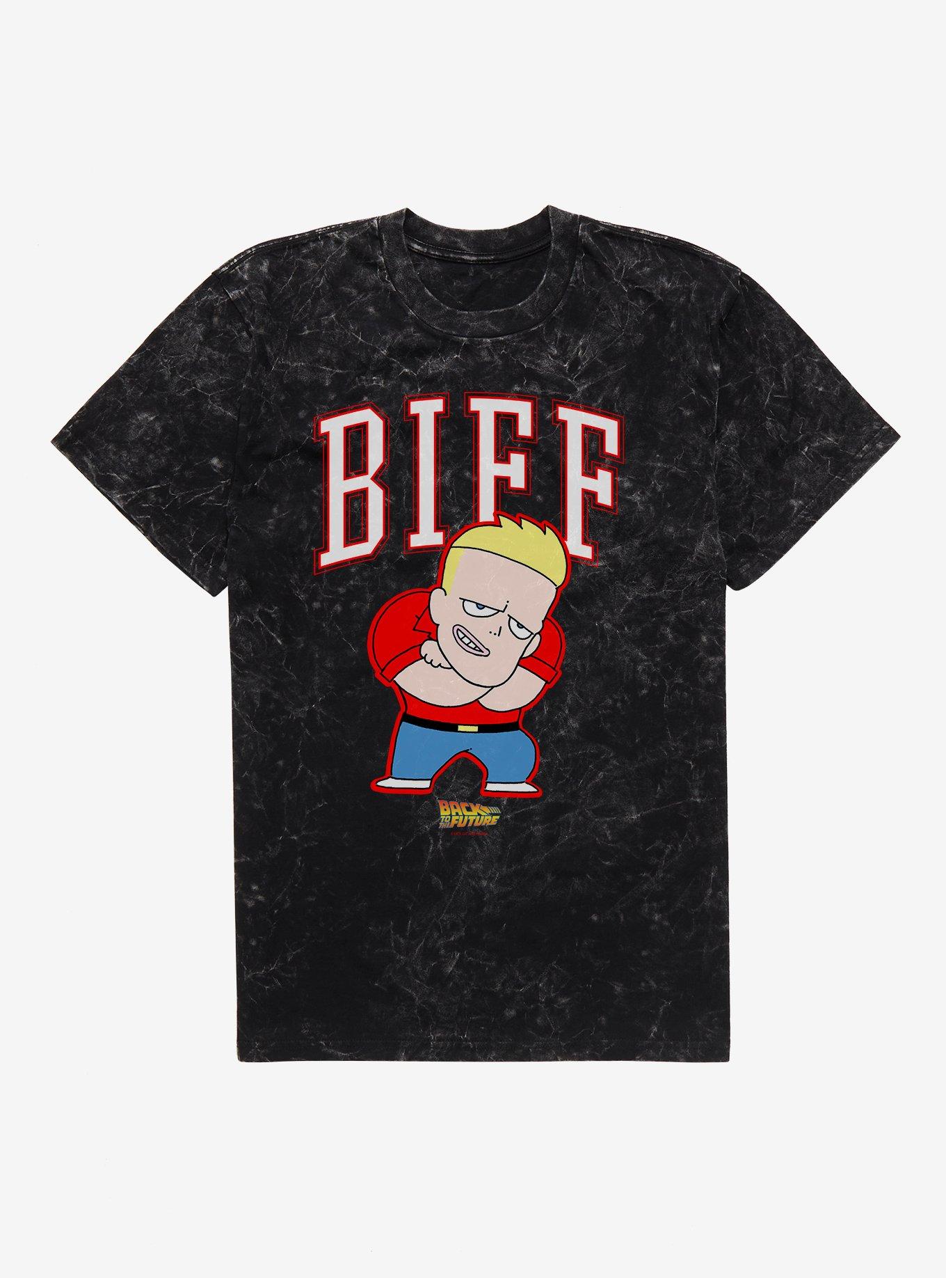 Back To The Future Anime Biff Mineral Wash T-Shirt, , hi-res