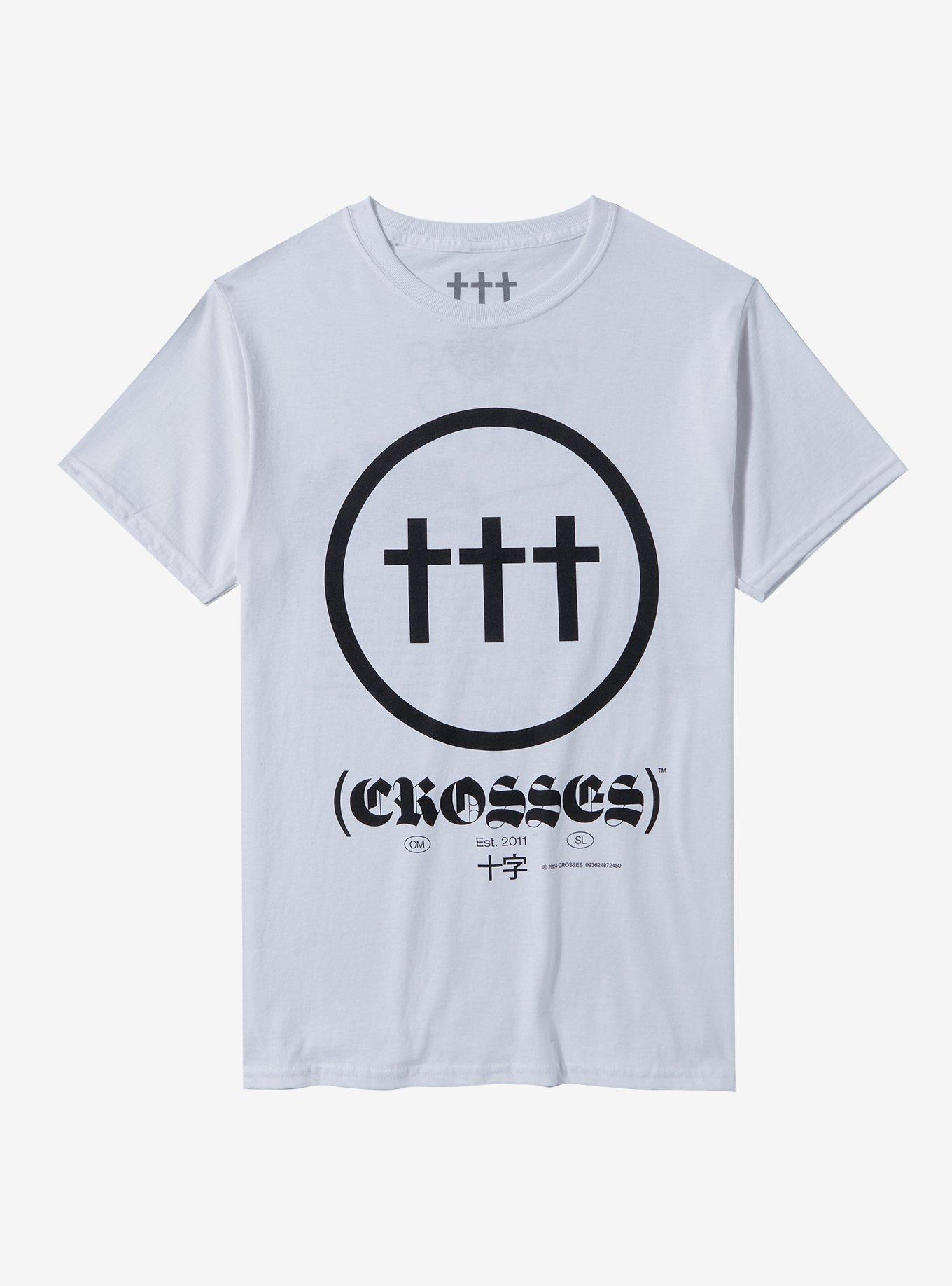 Crosses Logo Tour Boyfriend Fit Girls T-Shirt, BRIGHT WHITE, hi-res