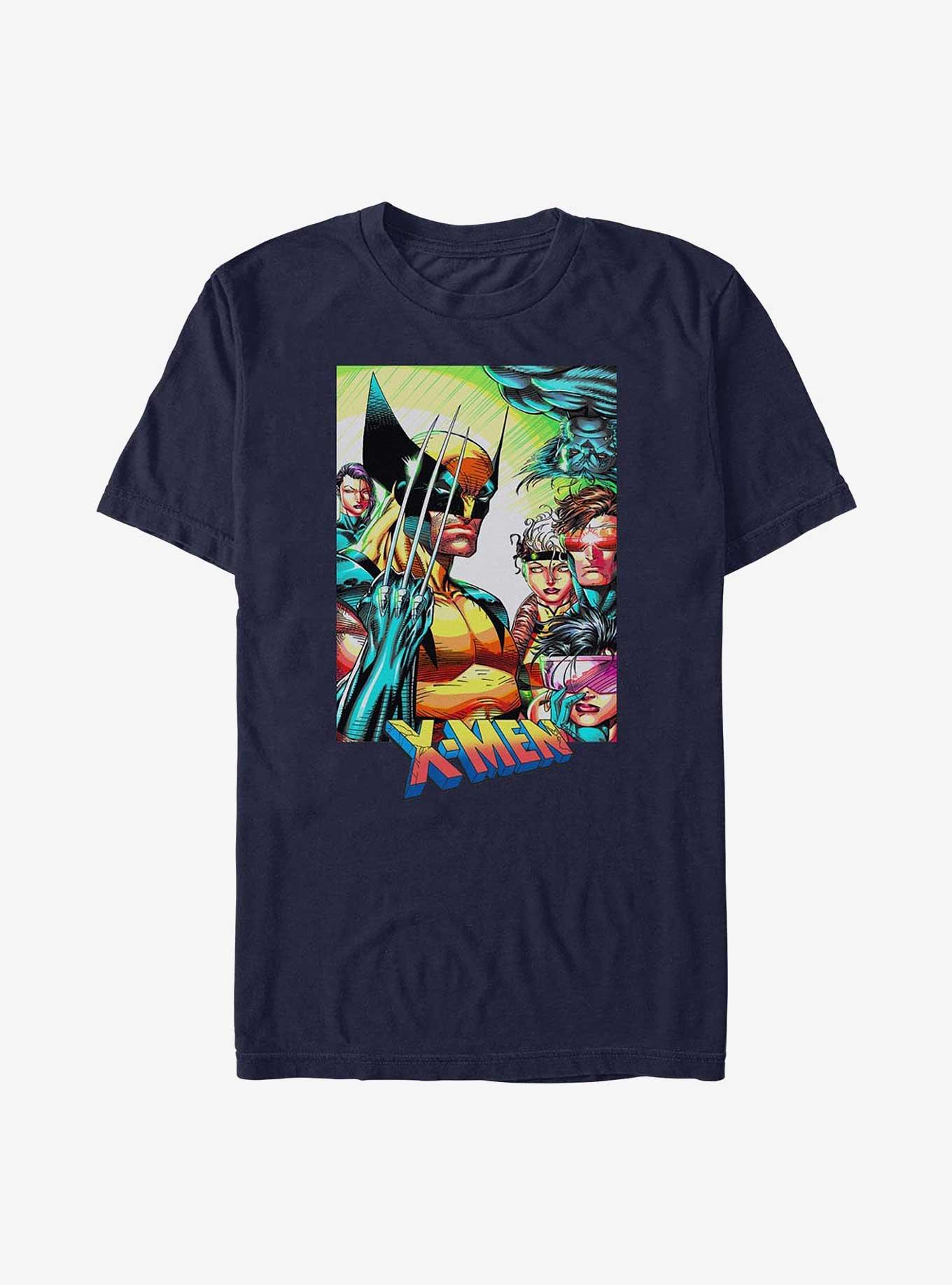 X-Men Team Protrait T-Shirt, NAVY, hi-res