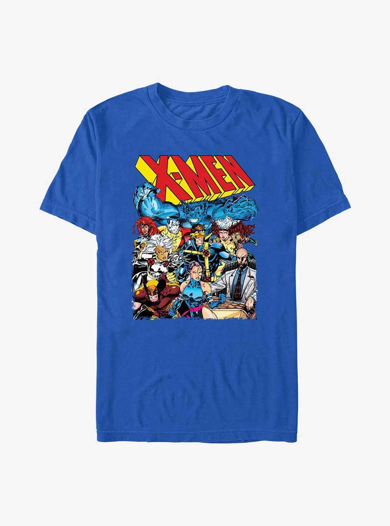 X-Men Team Members T-Shirt, ROYAL, hi-res