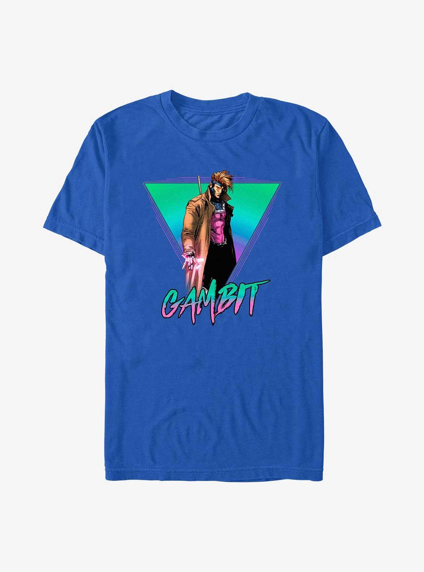 X-Men Gambit Triangle T-Shirt, ROYAL, hi-res