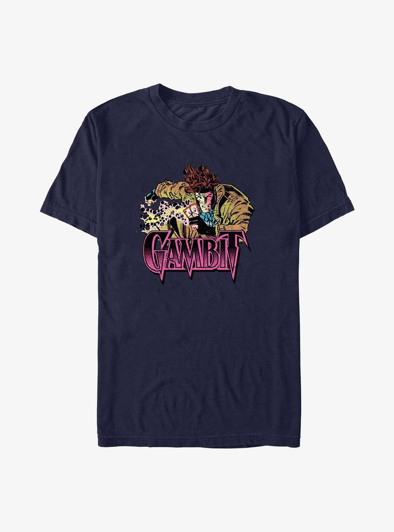 X-Men Gambit Full House T-Shirt, NAVY, hi-res