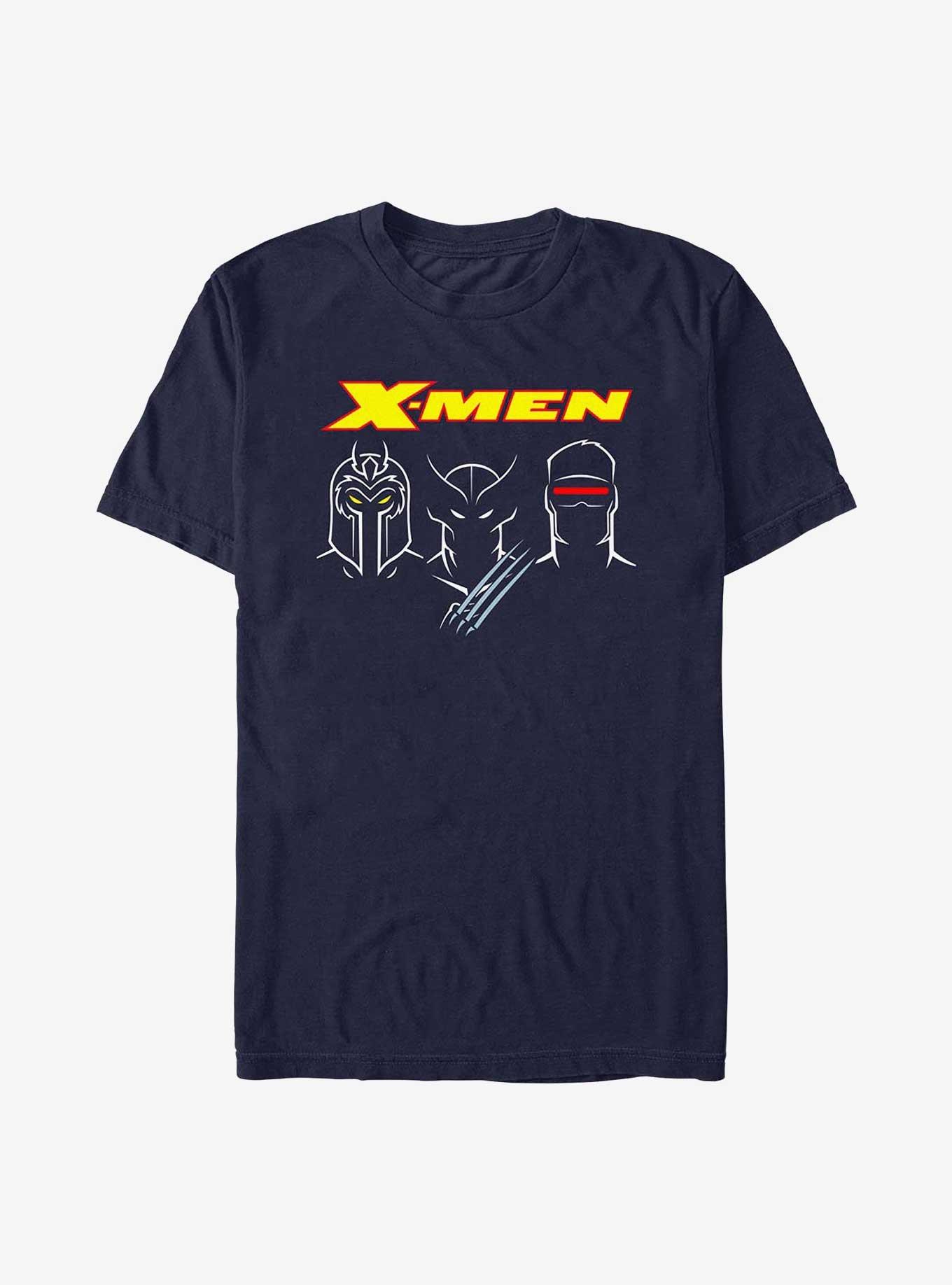 X-Men Simple Trio T-Shirt, NAVY, hi-res