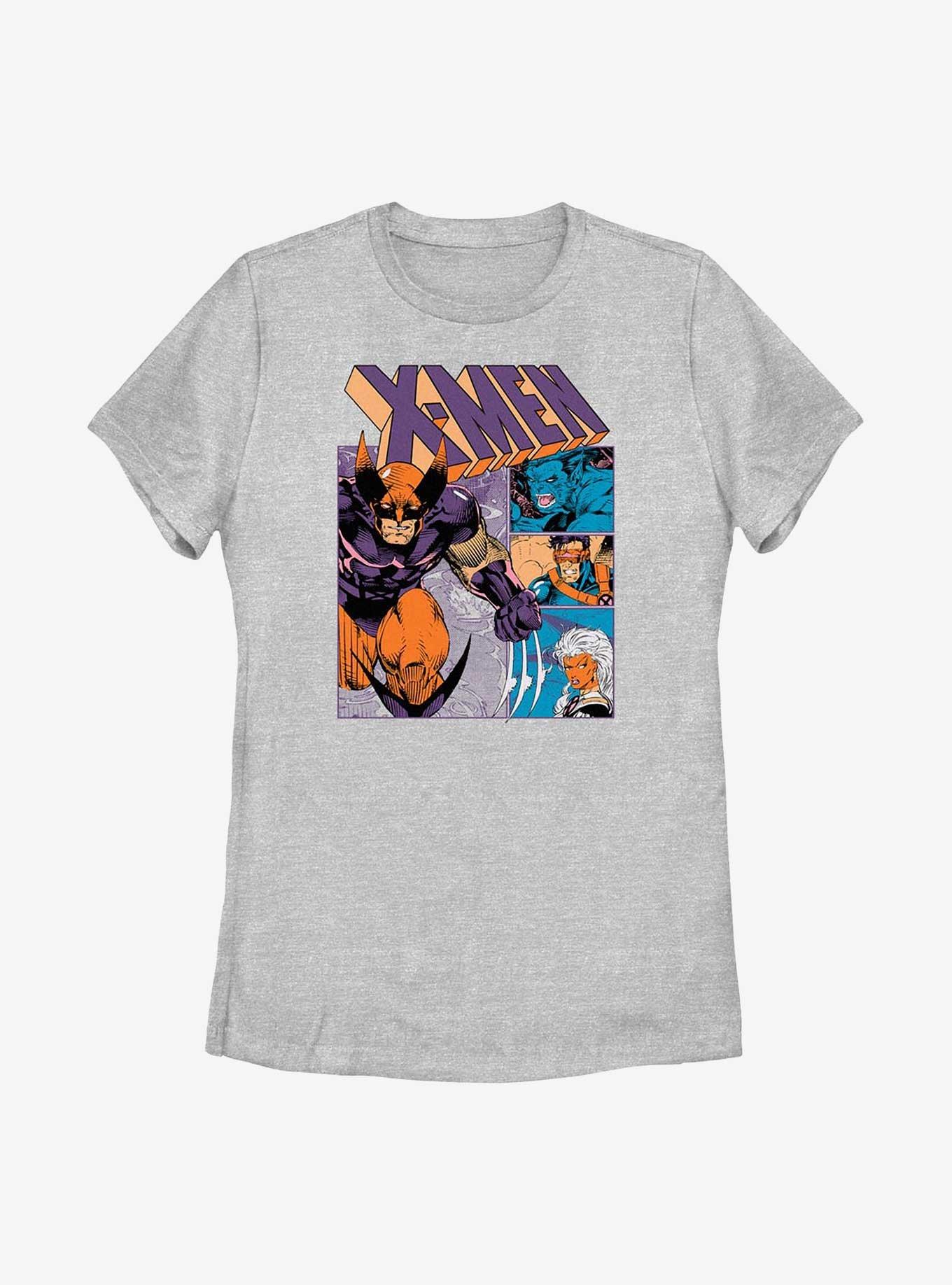 X-Men Team Oasis Panels Womens T-Shirt, ATH HTR, hi-res