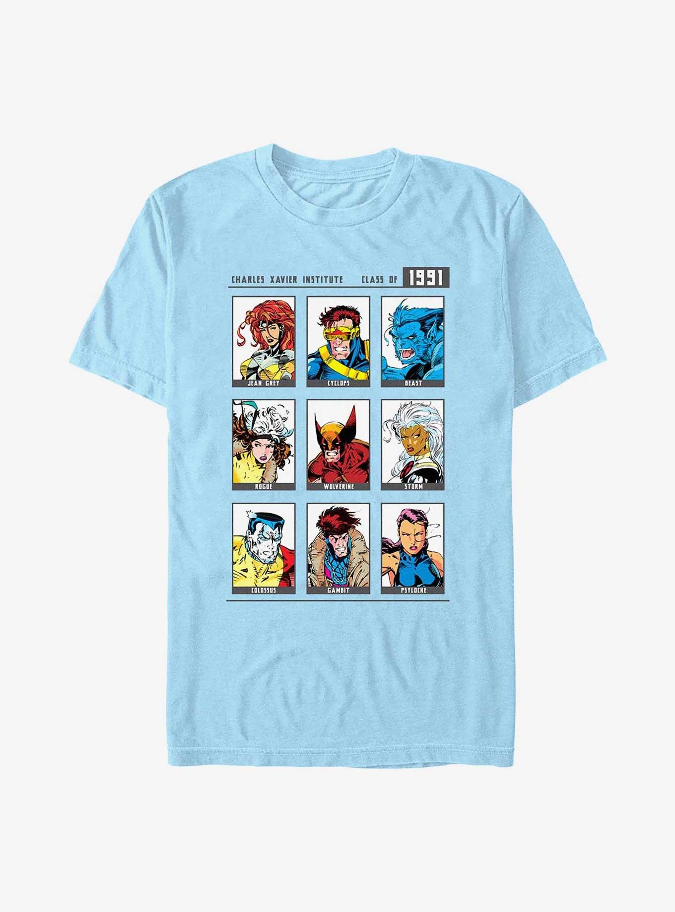 X-Men Yearbook 91 T-Shirt, LT BLUE, hi-res