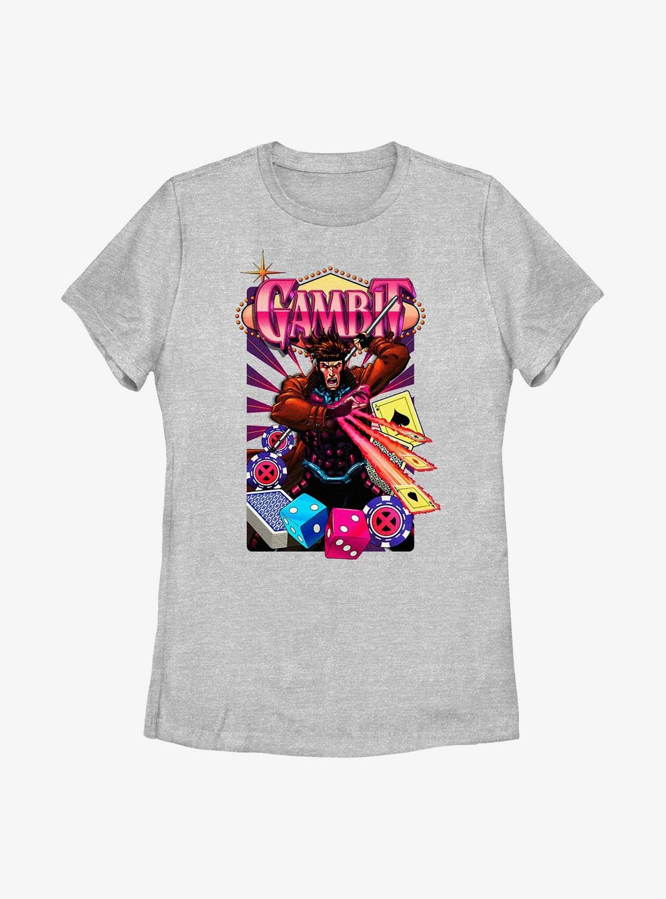 X-Men Gambit Roll Womens T-Shirt, ATH HTR, hi-res