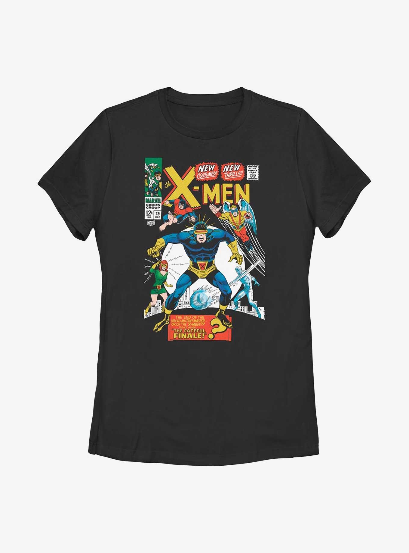 X-Men Vintage Team Up Womens T-Shirt, BLACK, hi-res