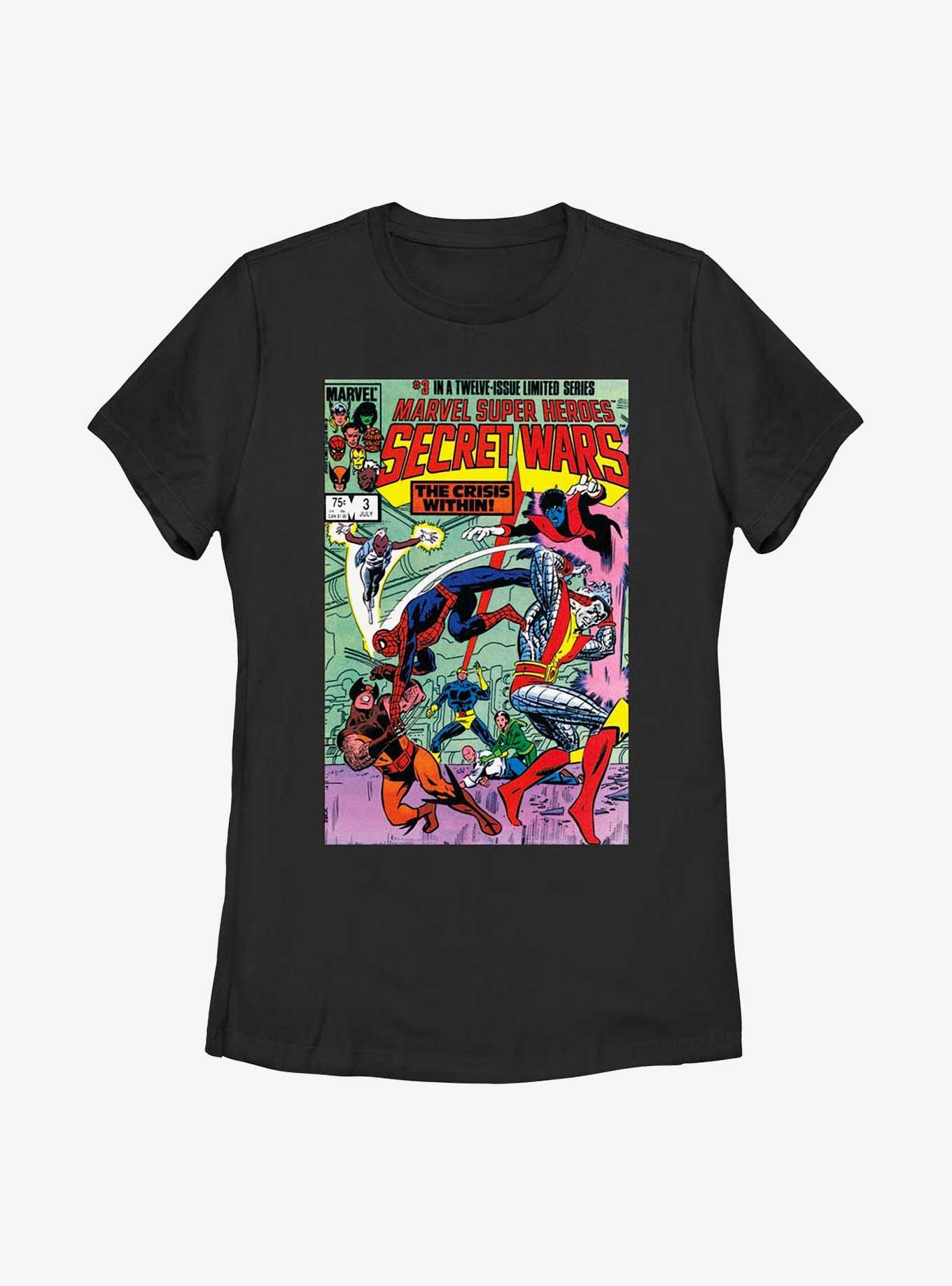 X-Men Secret Wars Vol3 Poster Womens T-Shirt, BLACK, hi-res