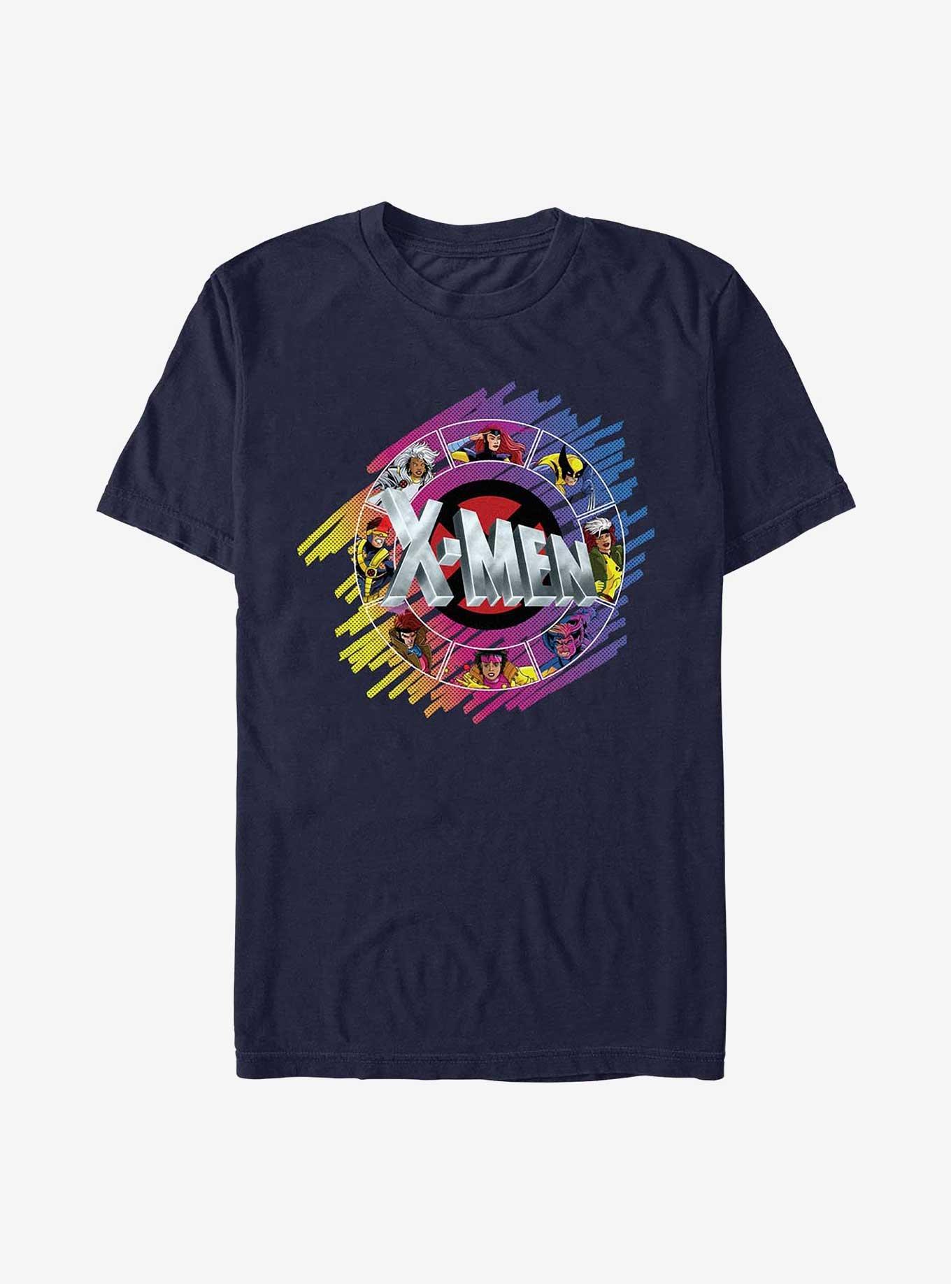 X-Men Circle Badge T-Shirt, NAVY, hi-res