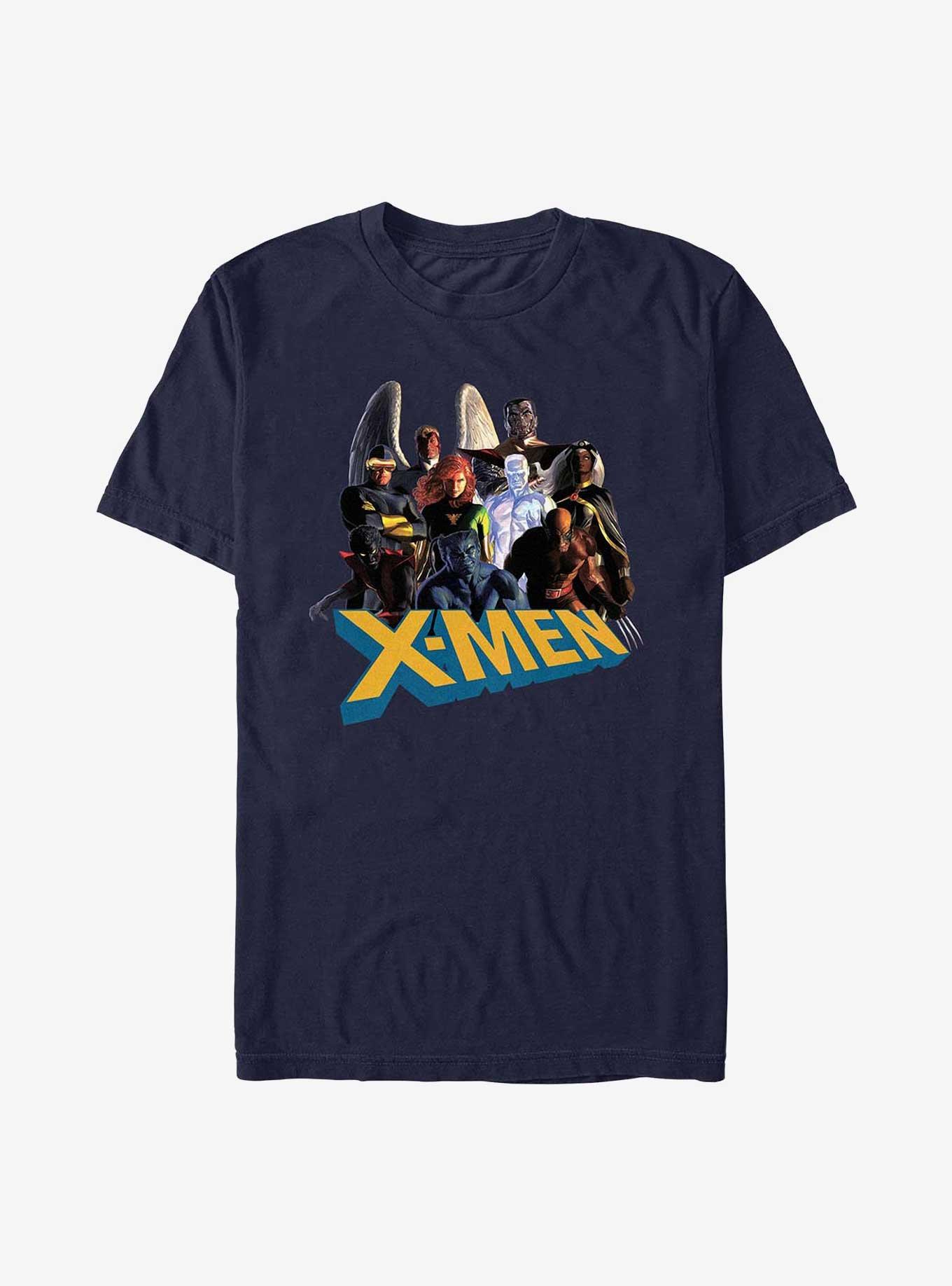 X-Men Retro Team T-Shirt, NAVY, hi-res