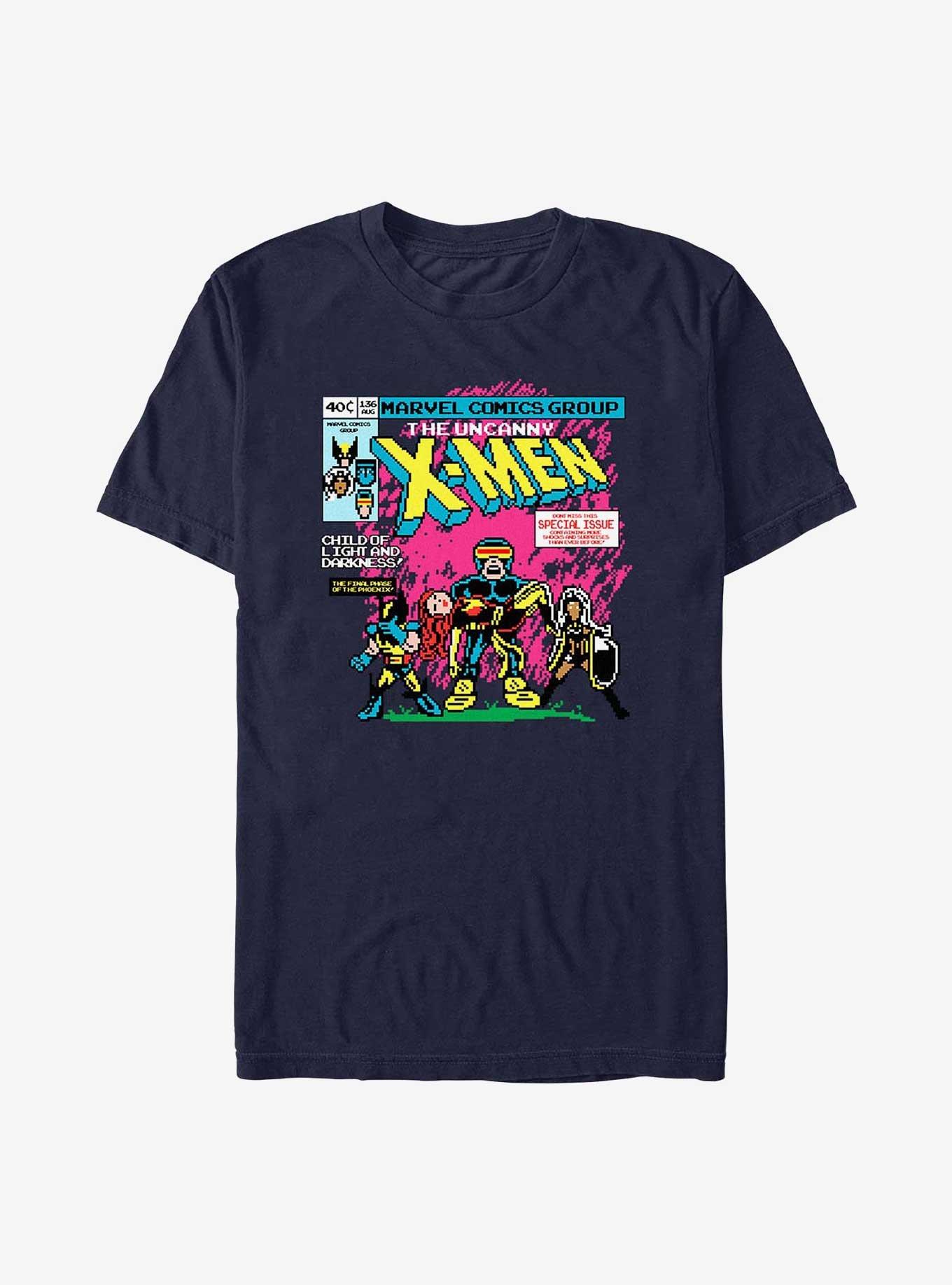 X-Men Fallen Flame T-Shirt, NAVY, hi-res