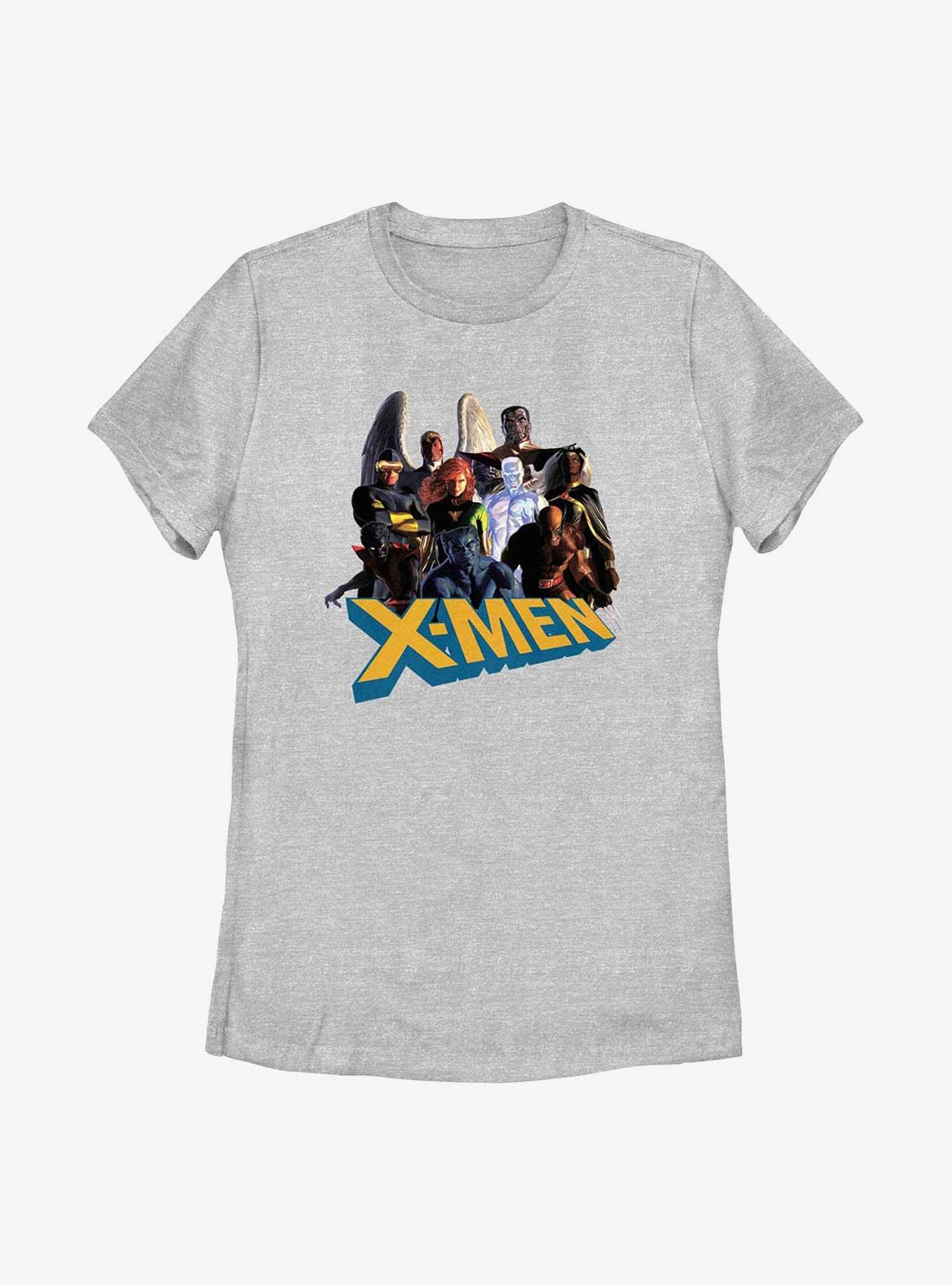 X-Men Characters Womens T-Shirt, ATH HTR, hi-res