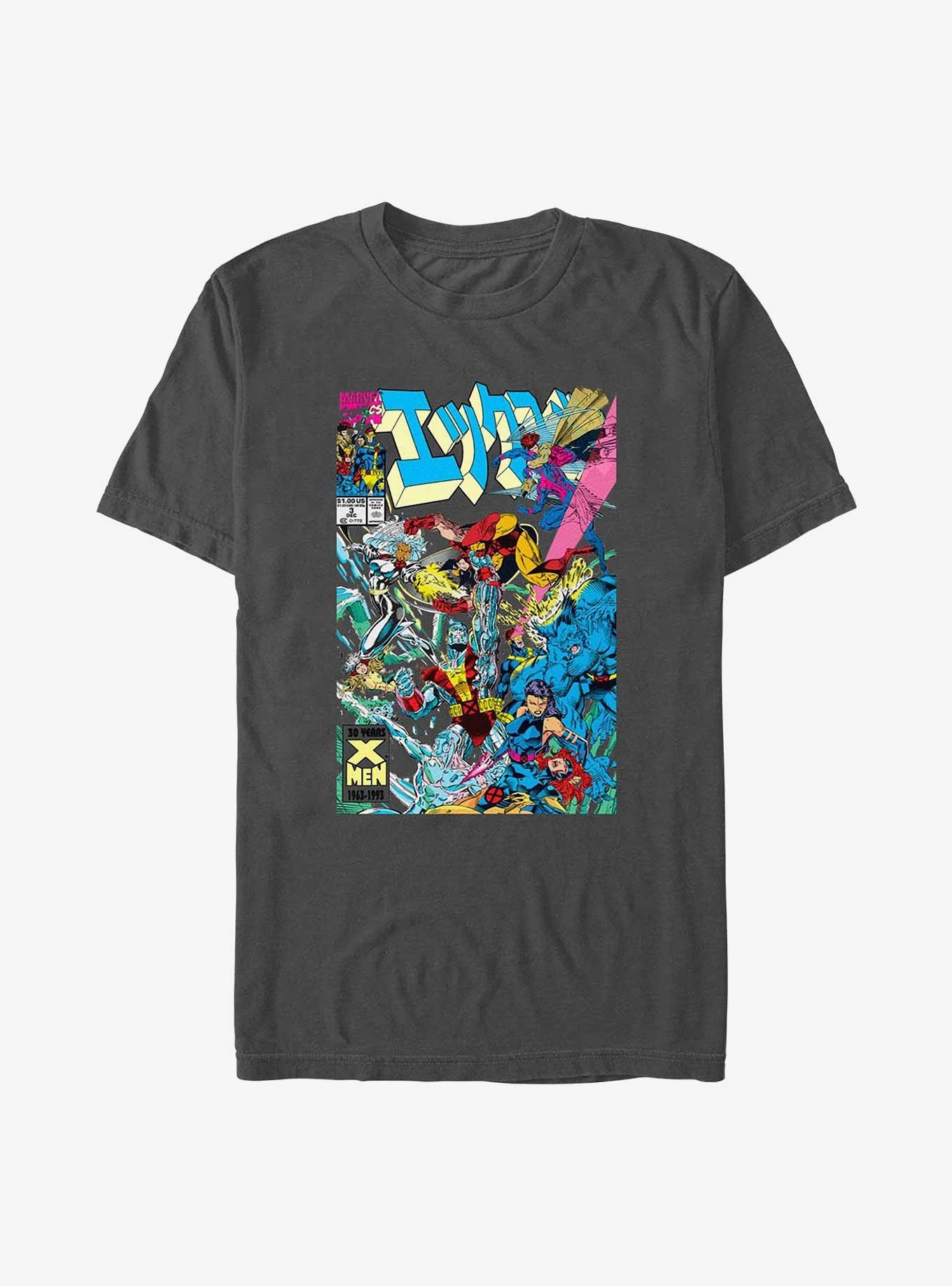 X-Men Team Conflict T-Shirt, CHARCOAL, hi-res