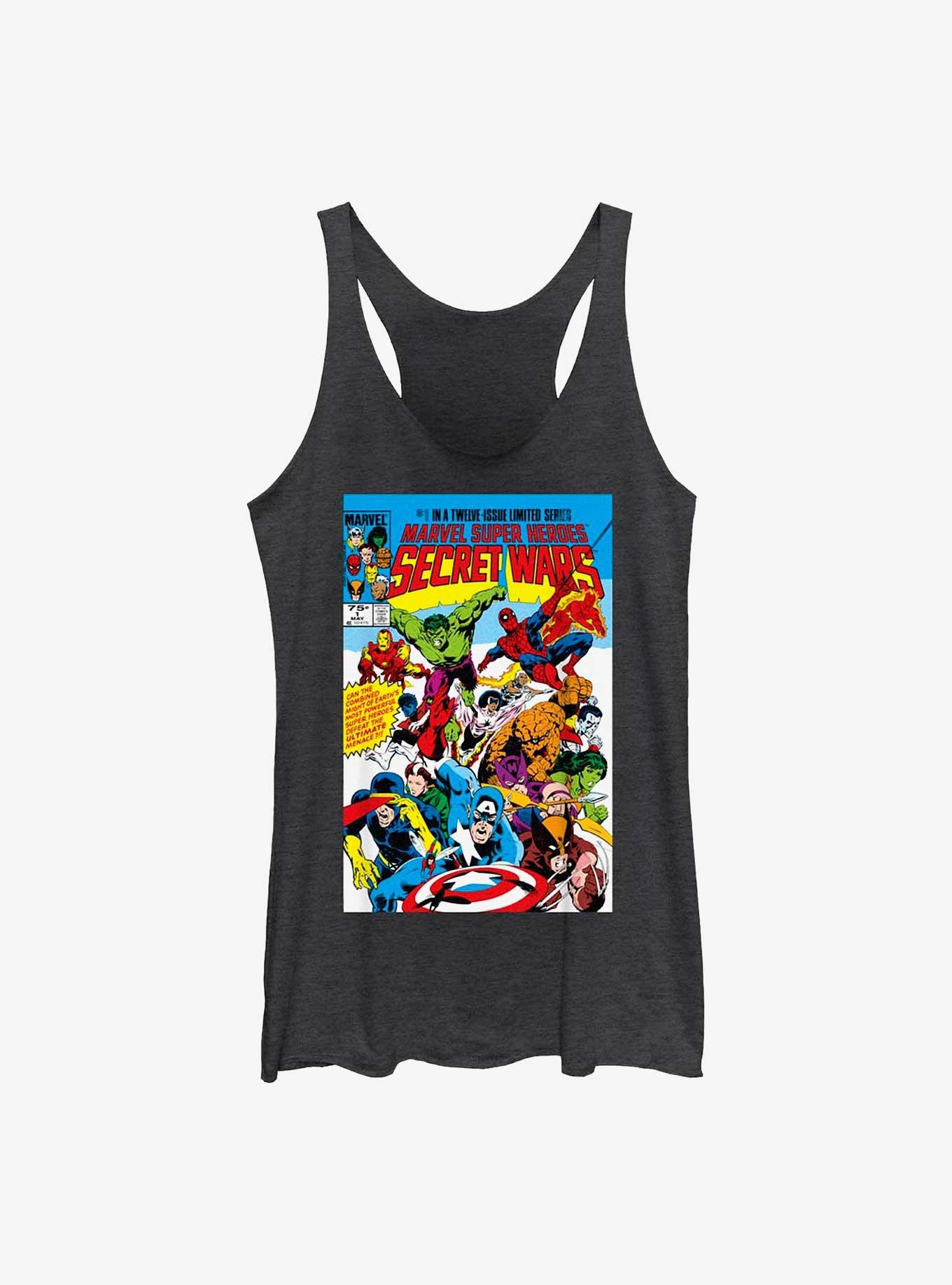 X-Men Secret Wars Vol1 Poster Womens Tank Top, BLK HTR, hi-res