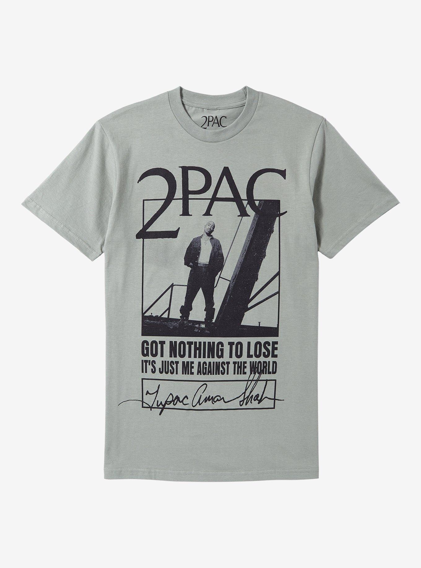 Tupac Got Nothing To Lose Boyfriend Fit Girls T-Shirt, SAGE, hi-res