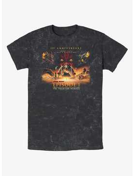 Star Wars Episode I: The Phantom Menace 25th Anniversary Full Poster Mineral Wash T-Shirt, , hi-res