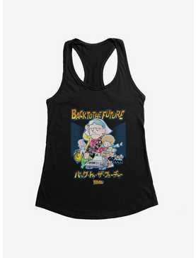 Back To The Future Anime Collage Womens Tank Top, , hi-res