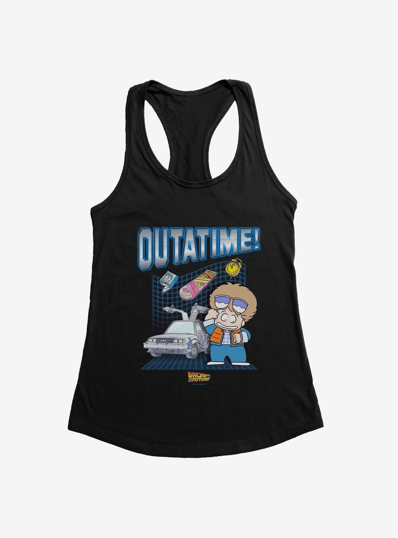 Back To The Future Anime Outatime! Womens Tank Top, , hi-res