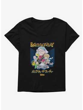 Back To The Future Anime Collage Womens T-Shirt Plus Size, , hi-res