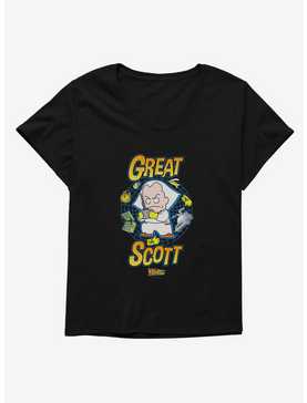 Back To The Future Anime Great Scott Womens T-Shirt Plus Size, , hi-res