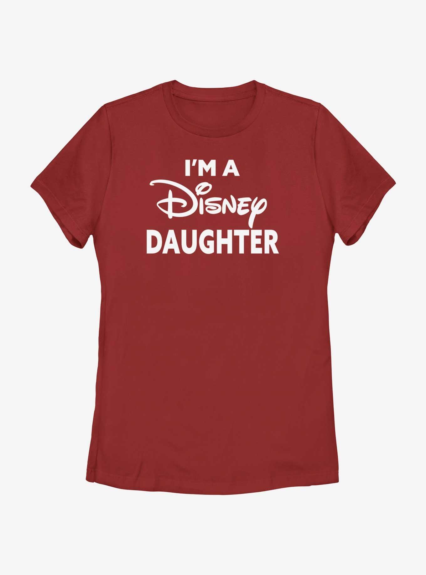 Disney I'm A Disney Daughter Womens T-Shirt, RED, hi-res