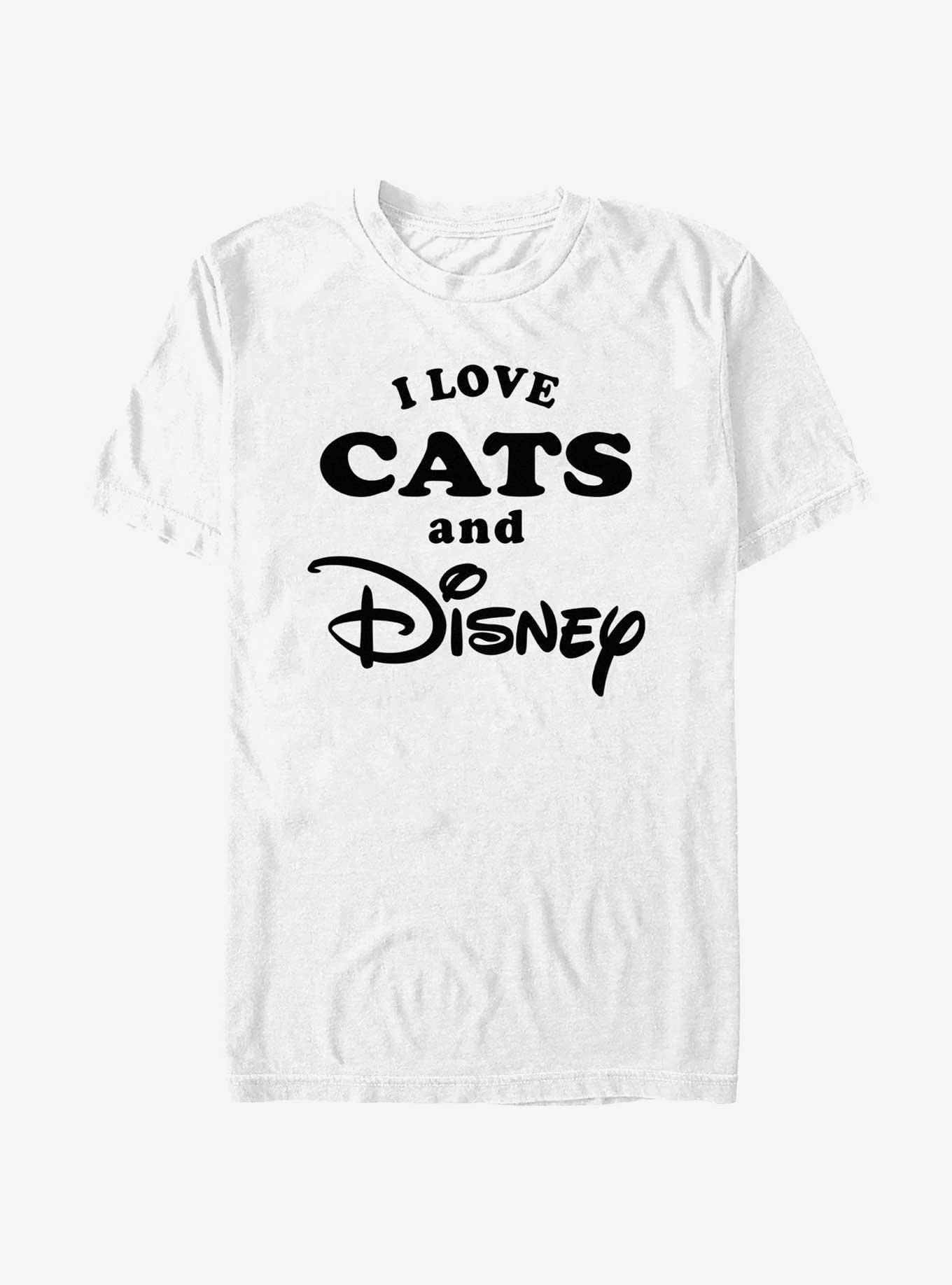 Disney I Love Cats and Disney T-Shirt, WHITE, hi-res