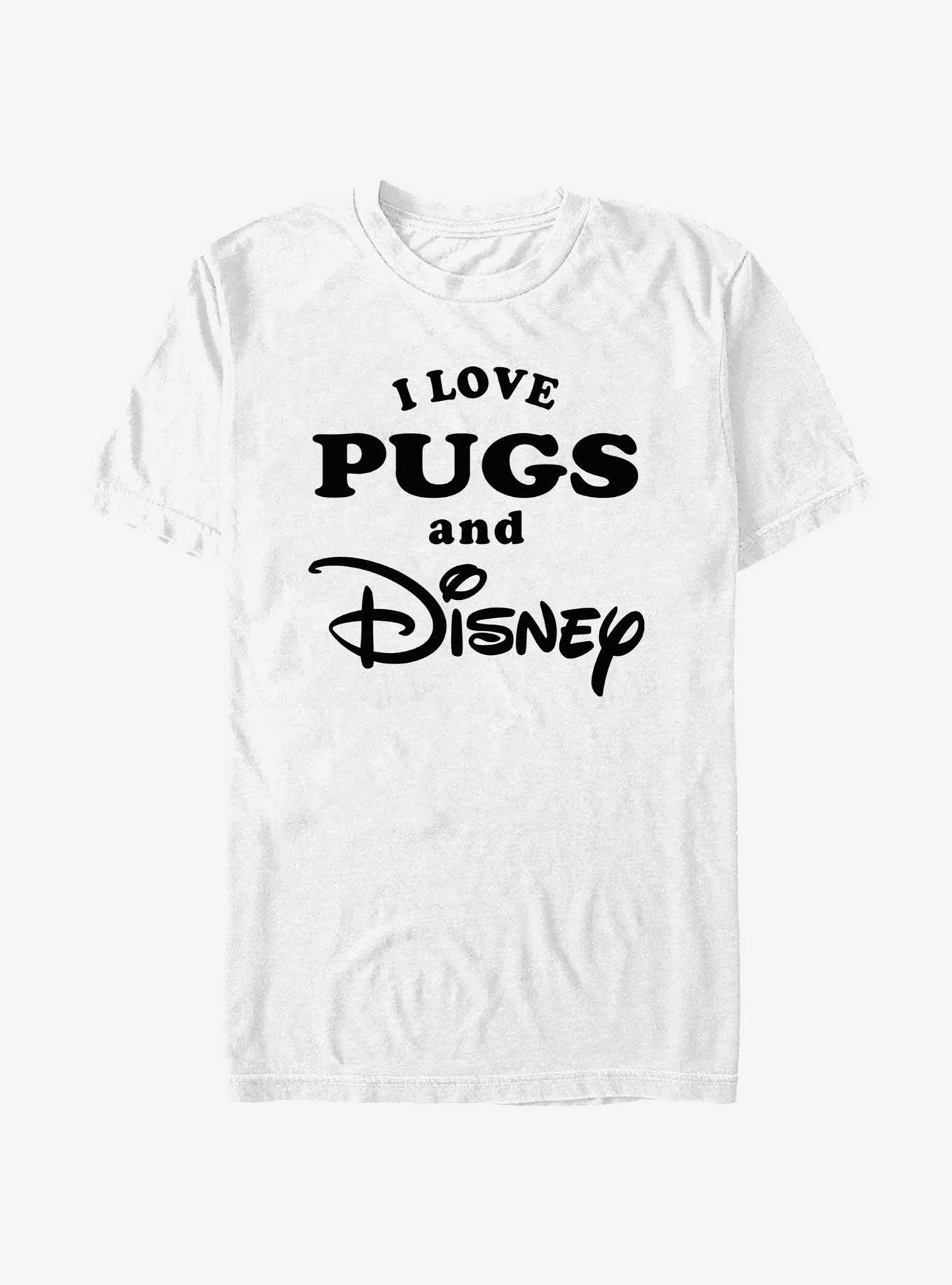 Disney I Love Pugs and Disney T-Shirt, WHITE, hi-res