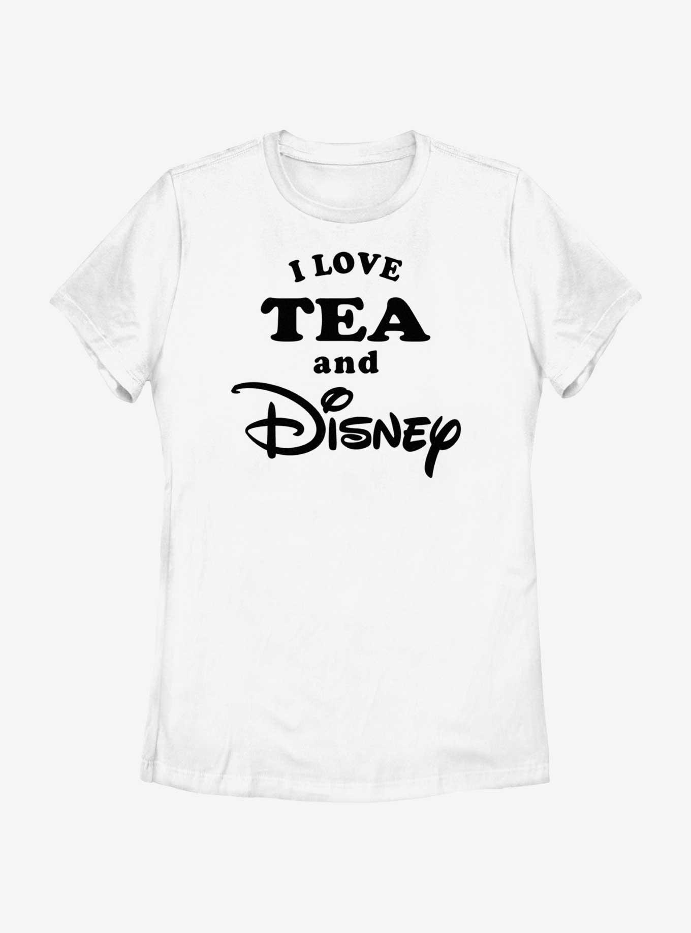 Disney I Love Tea and Disney Womens T-Shirt, WHITE, hi-res