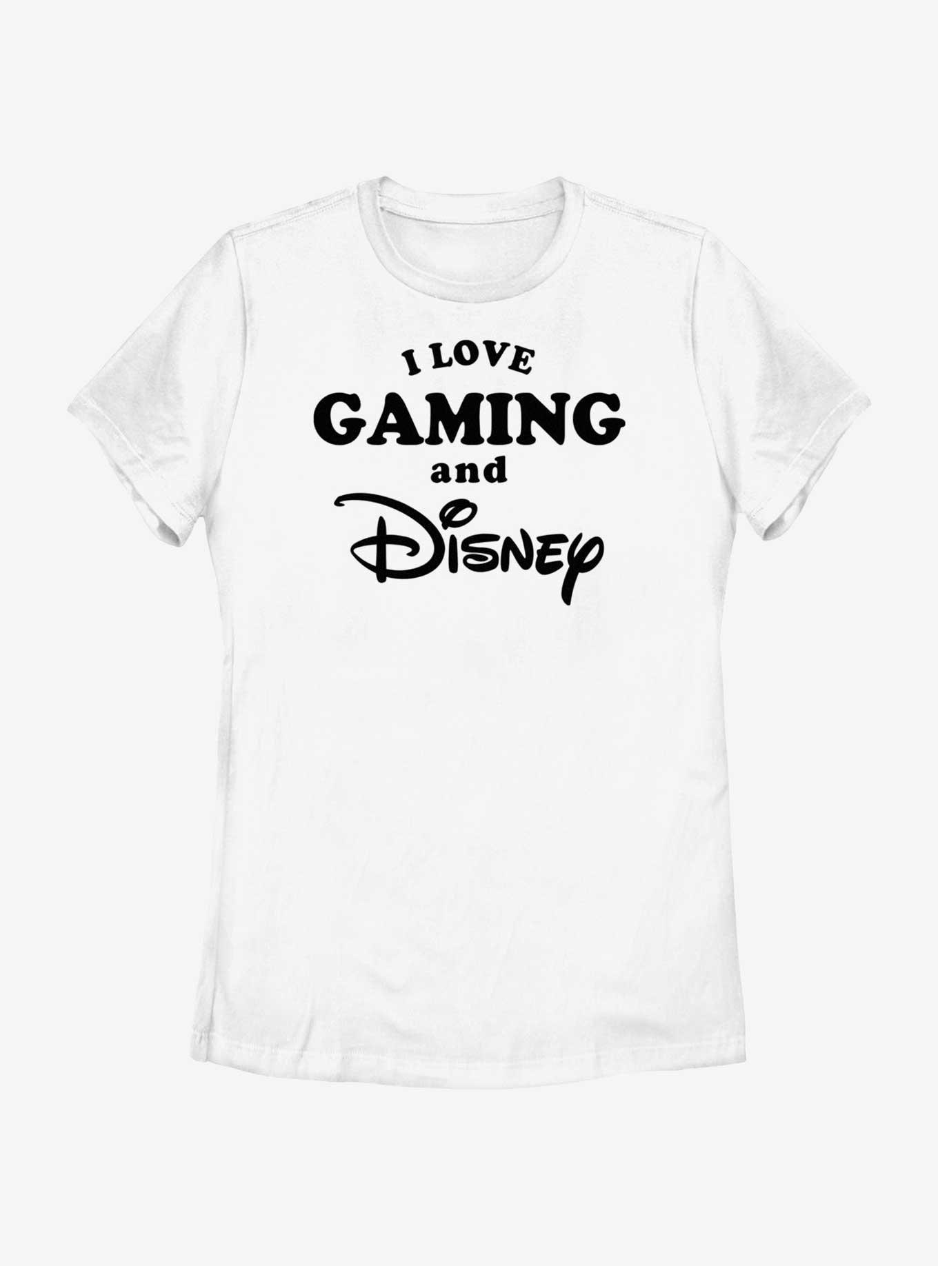 Disney I Love Gaming and Disney Womens T-Shirt, WHITE, hi-res