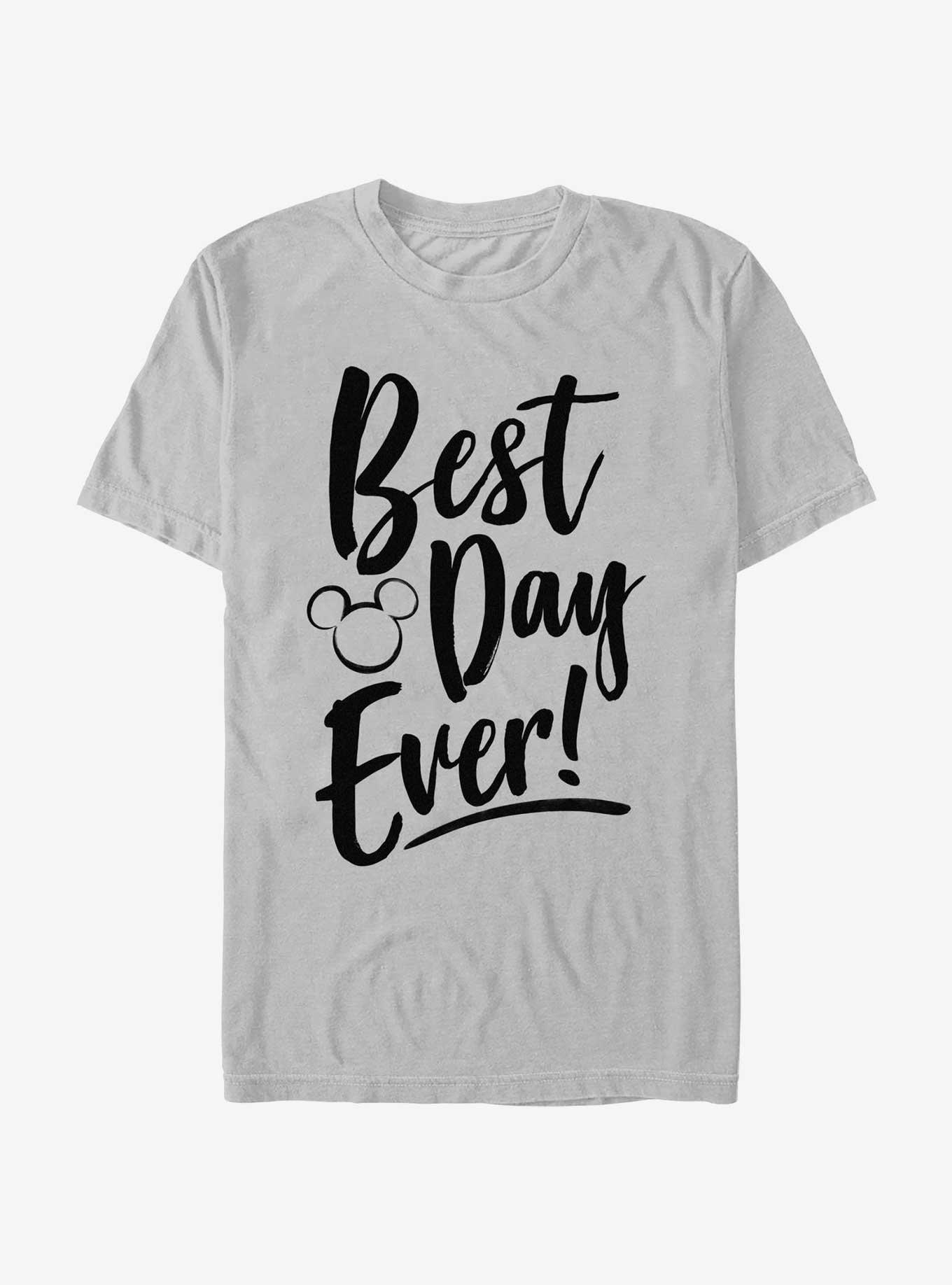 Disney Mickey Mouse Best Day Ever T-Shirt, SILVER, hi-res