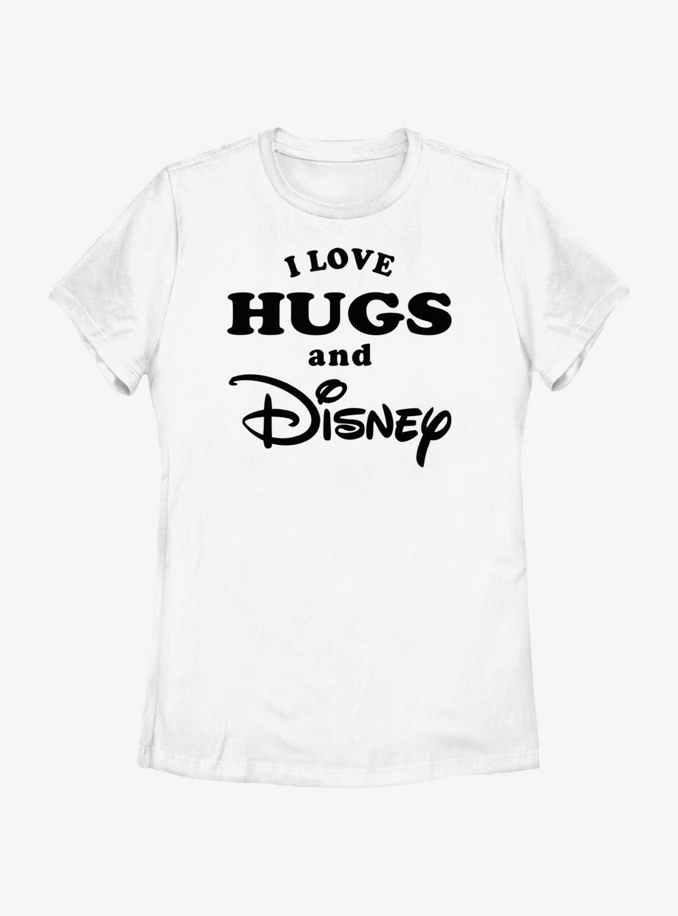 Disney I Love Hugs and Disney Womens T-Shirt, WHITE, hi-res