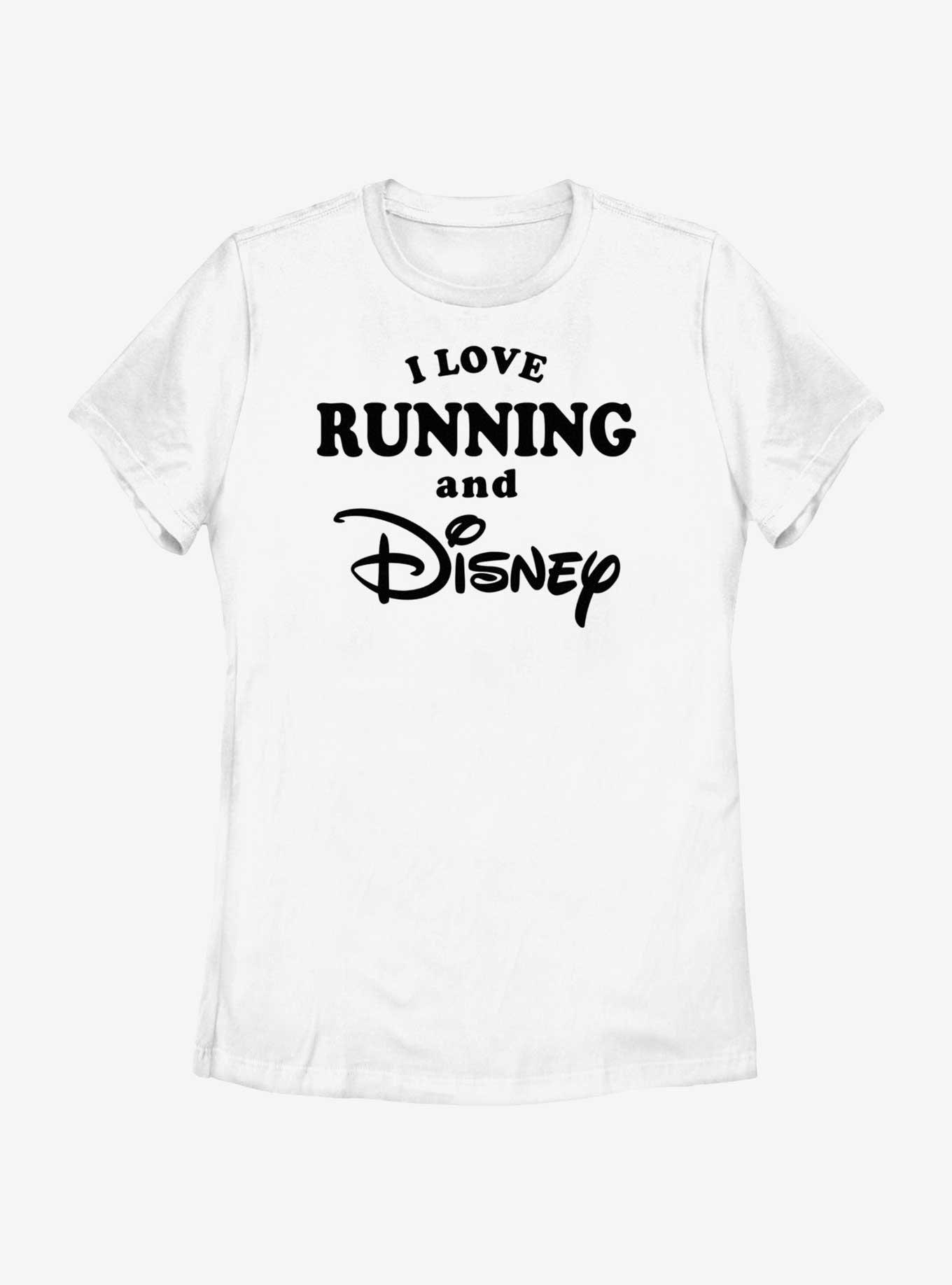 Disney I Love Running and Disney Womens T-Shirt, WHITE, hi-res