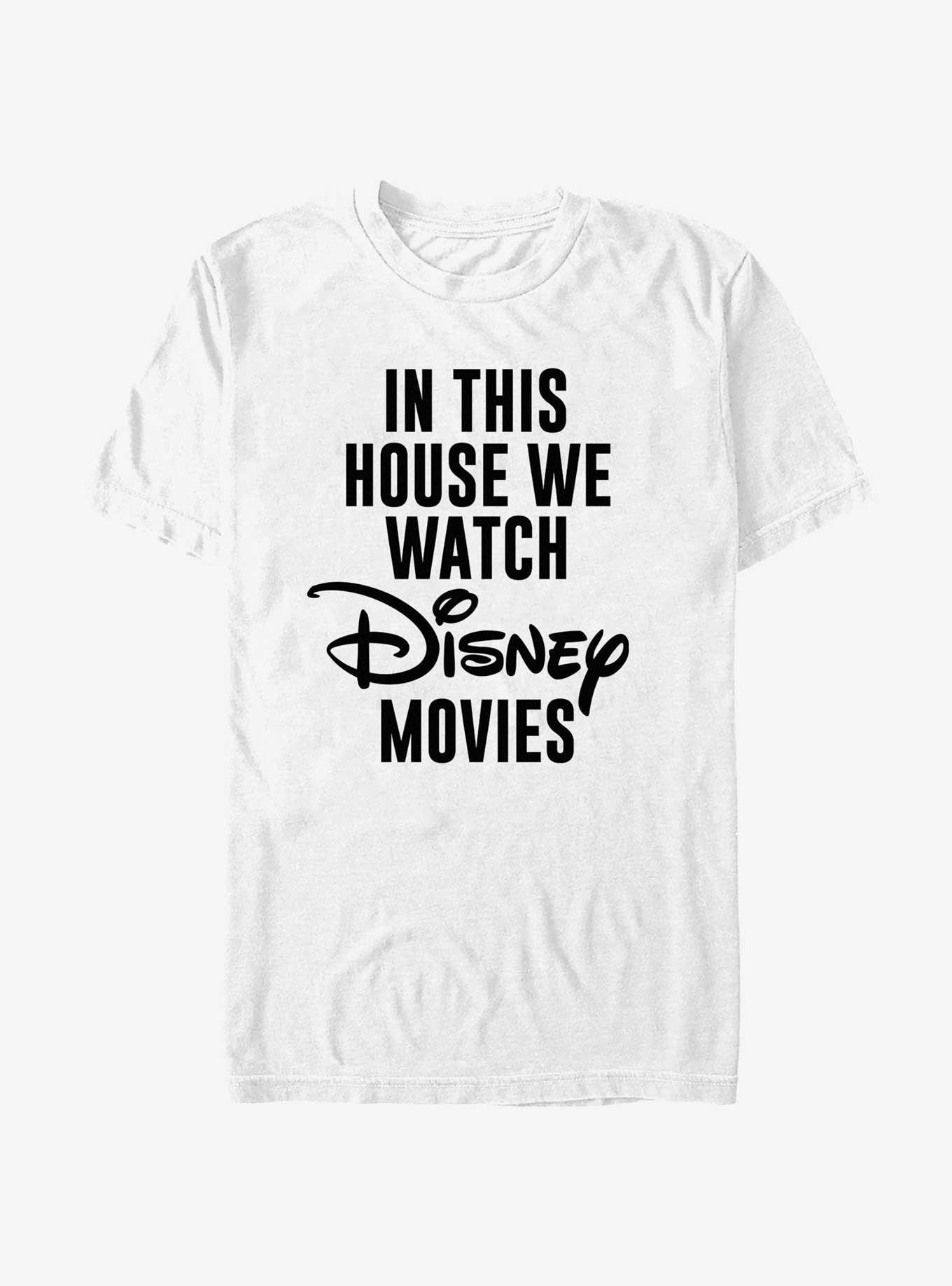 Disney We Watch Disney Movies T-Shirt, WHITE, hi-res