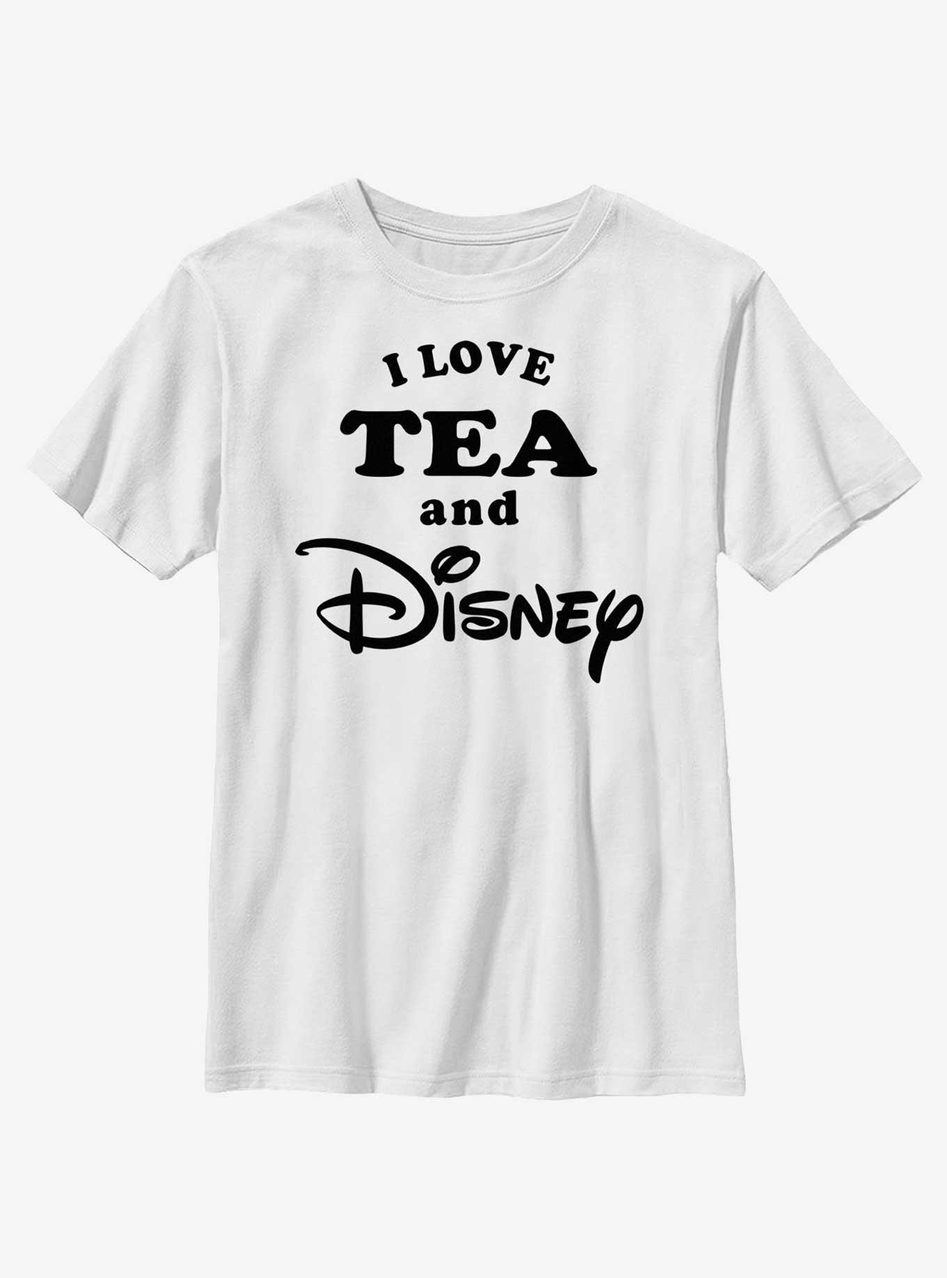 Disney I Love Tea and Disney Youth T-Shirt, WHITE, hi-res