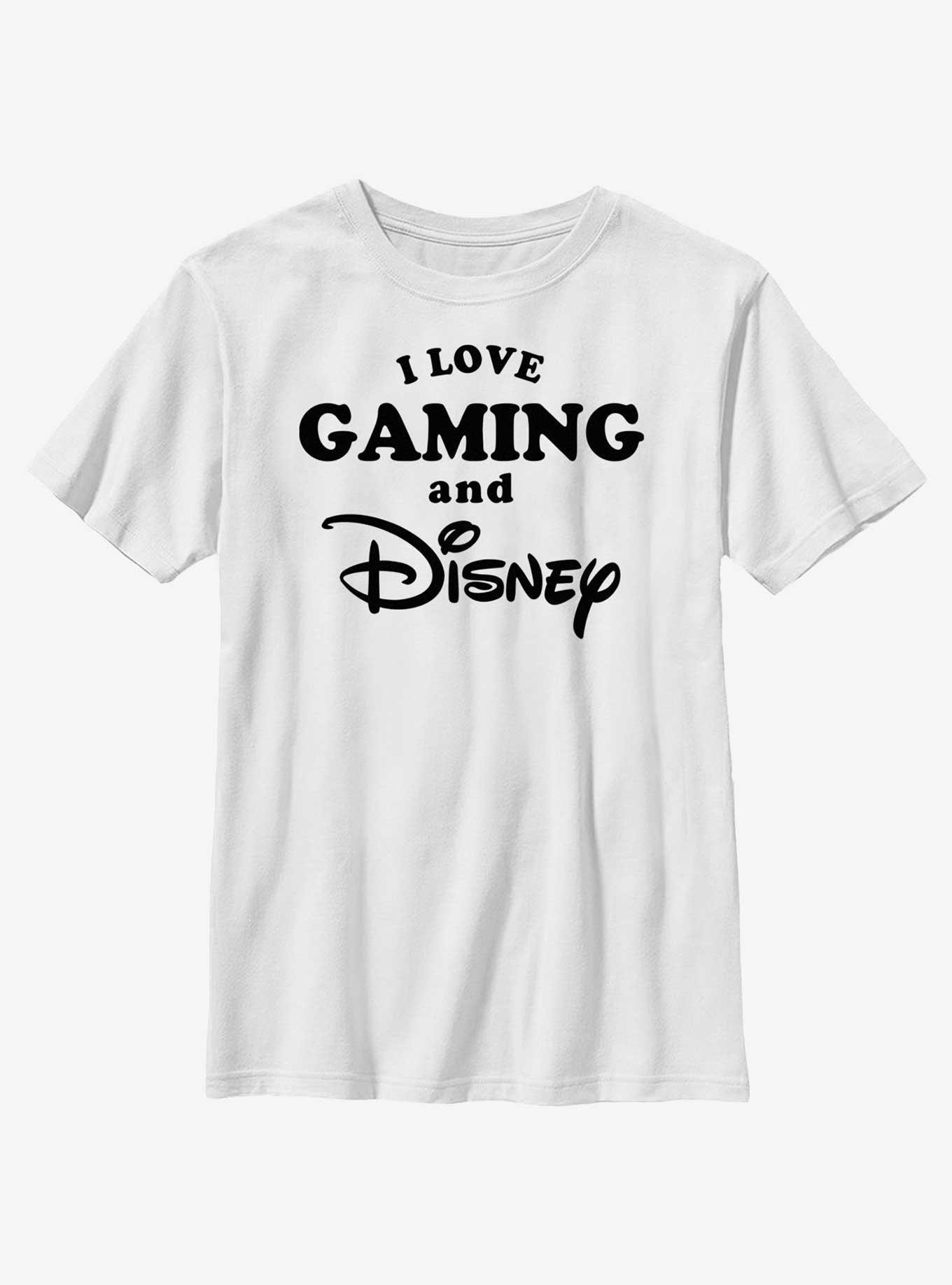 Disney I Love Gaming and Disney Youth T-Shirt, WHITE, hi-res