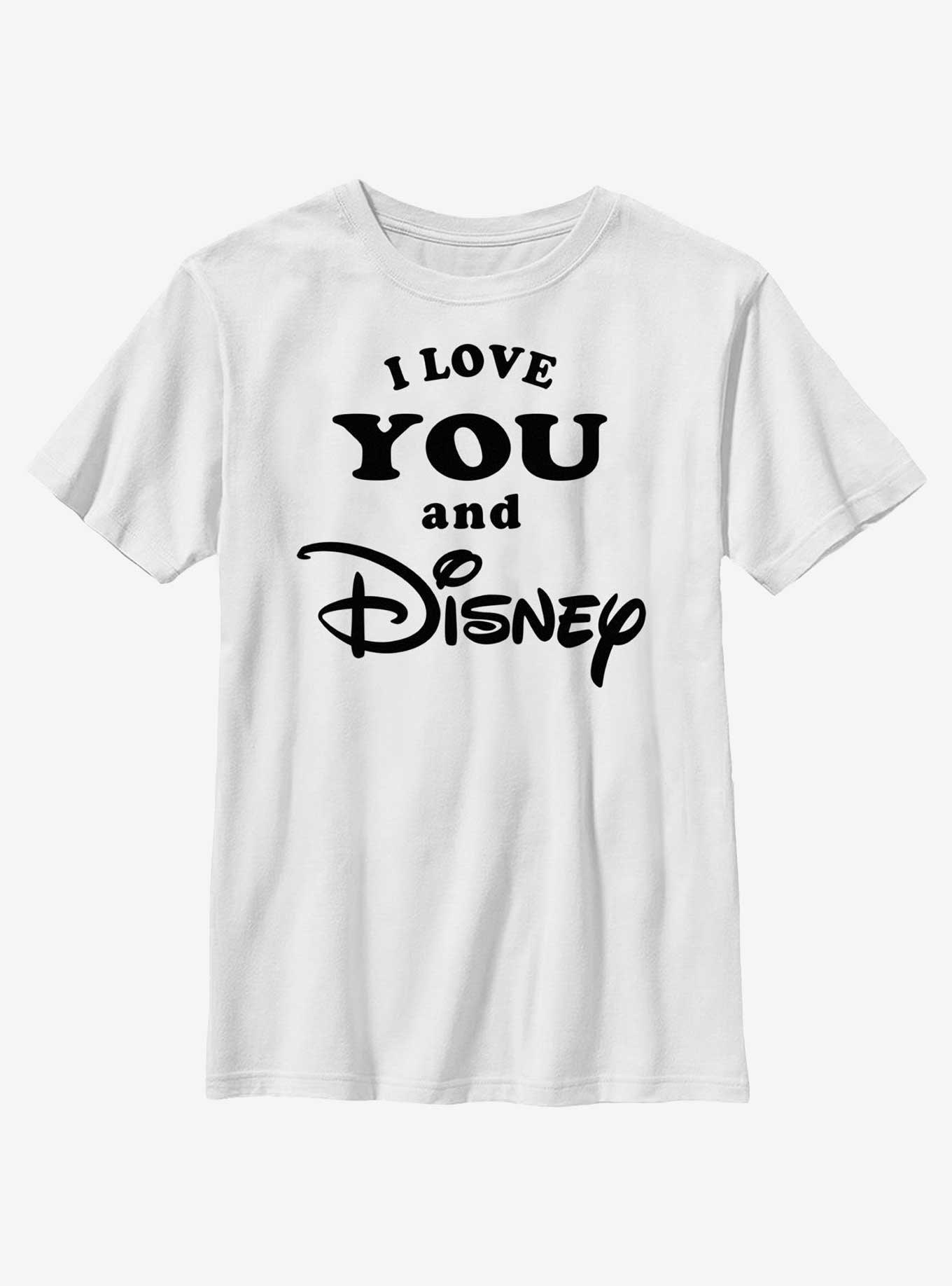 Disney I Love You and Disney Youth T-Shirt, WHITE, hi-res