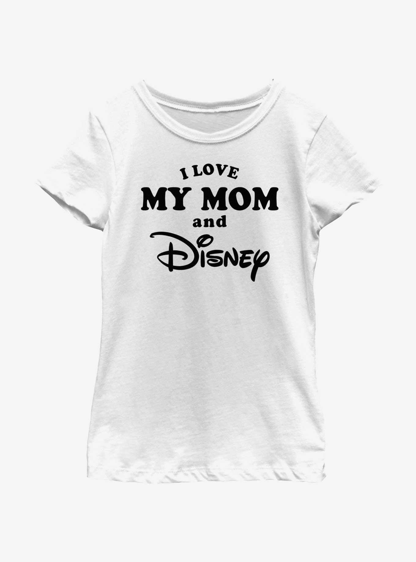 Disney I Love My Mom and Disney Girls Youth T-Shirt, WHITE, hi-res