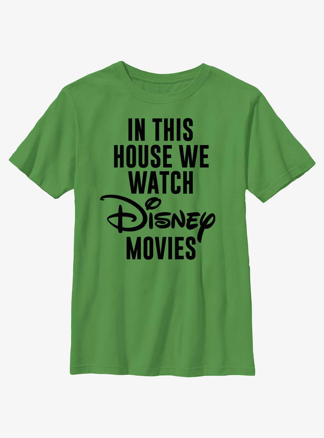 Disney We Watch Movies Youth T-Shirt