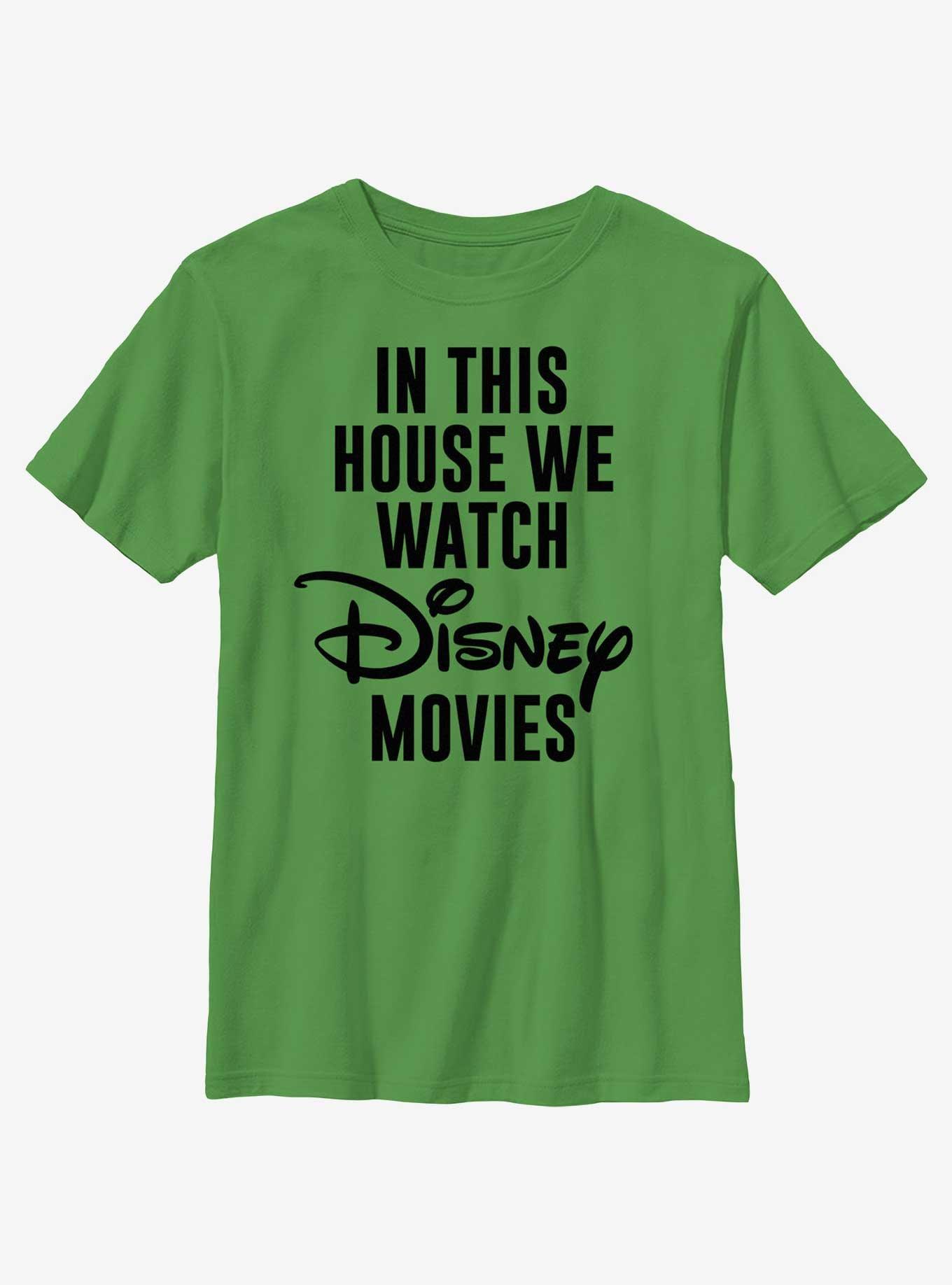 Disney We Watch Disney Movies Youth T-Shirt, , hi-res