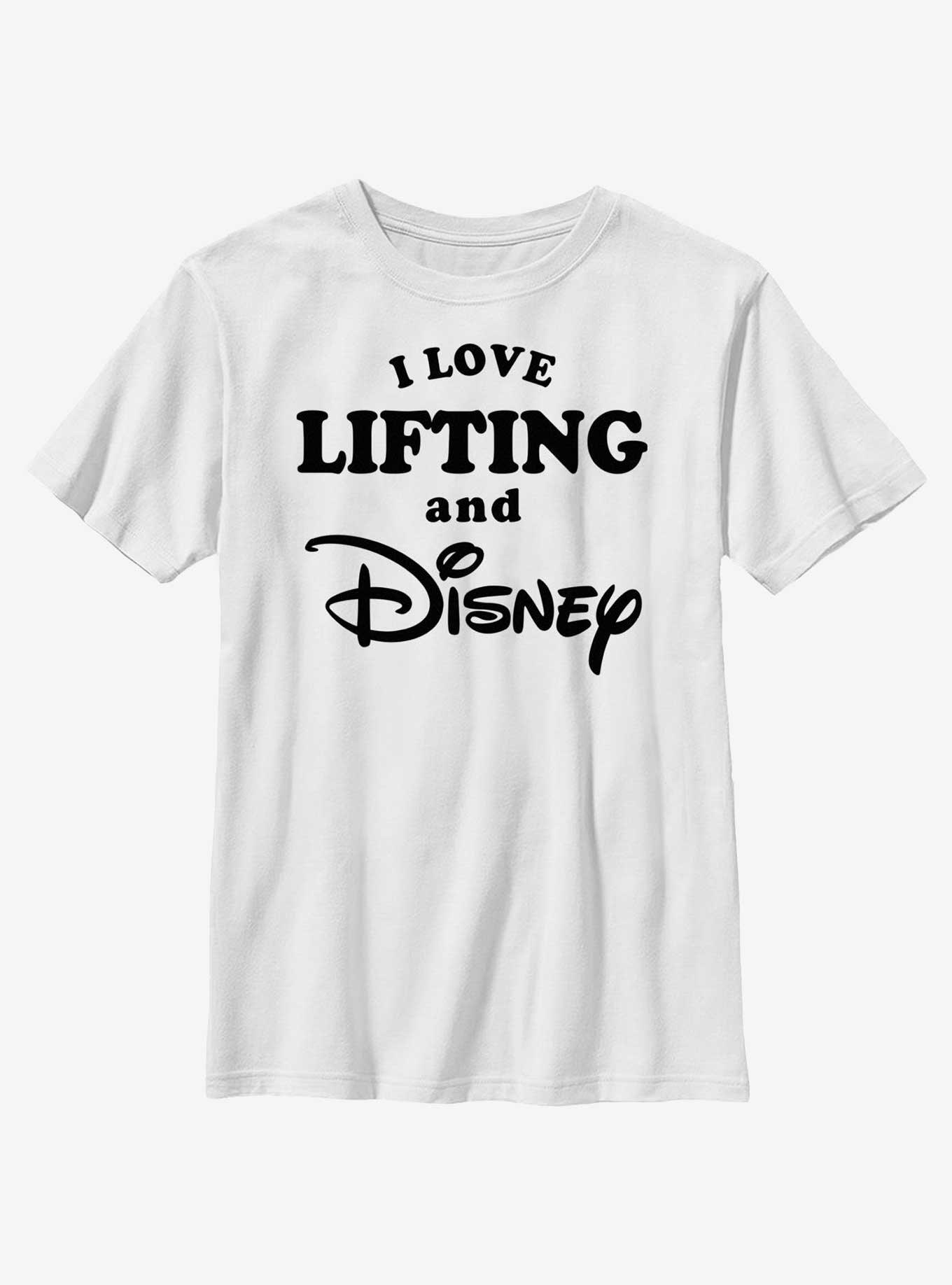 Disney I Love Lifting and Disney Youth T-Shirt, WHITE, hi-res