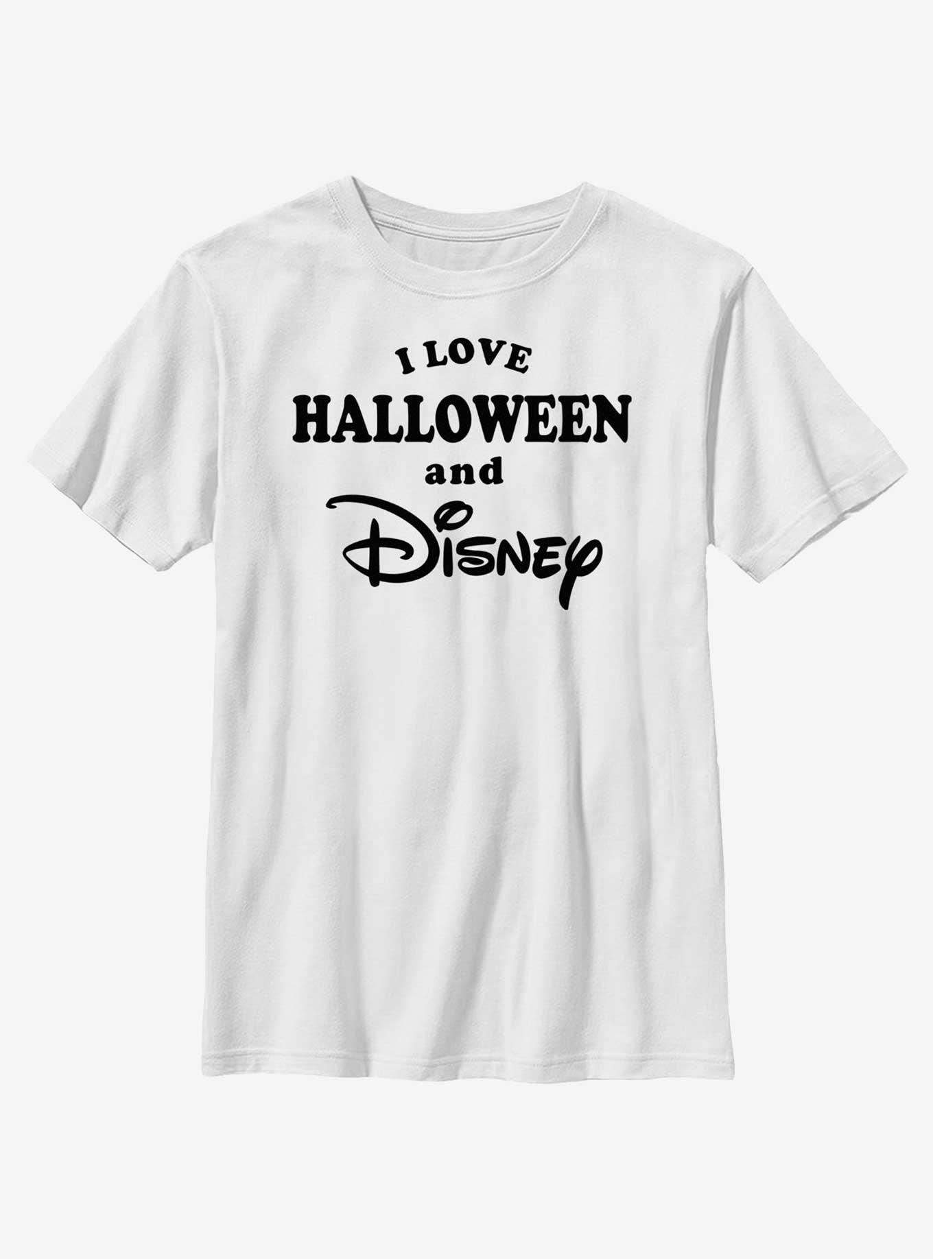 Disney I Love Halloween and Disney Youth T-Shirt, WHITE, hi-res