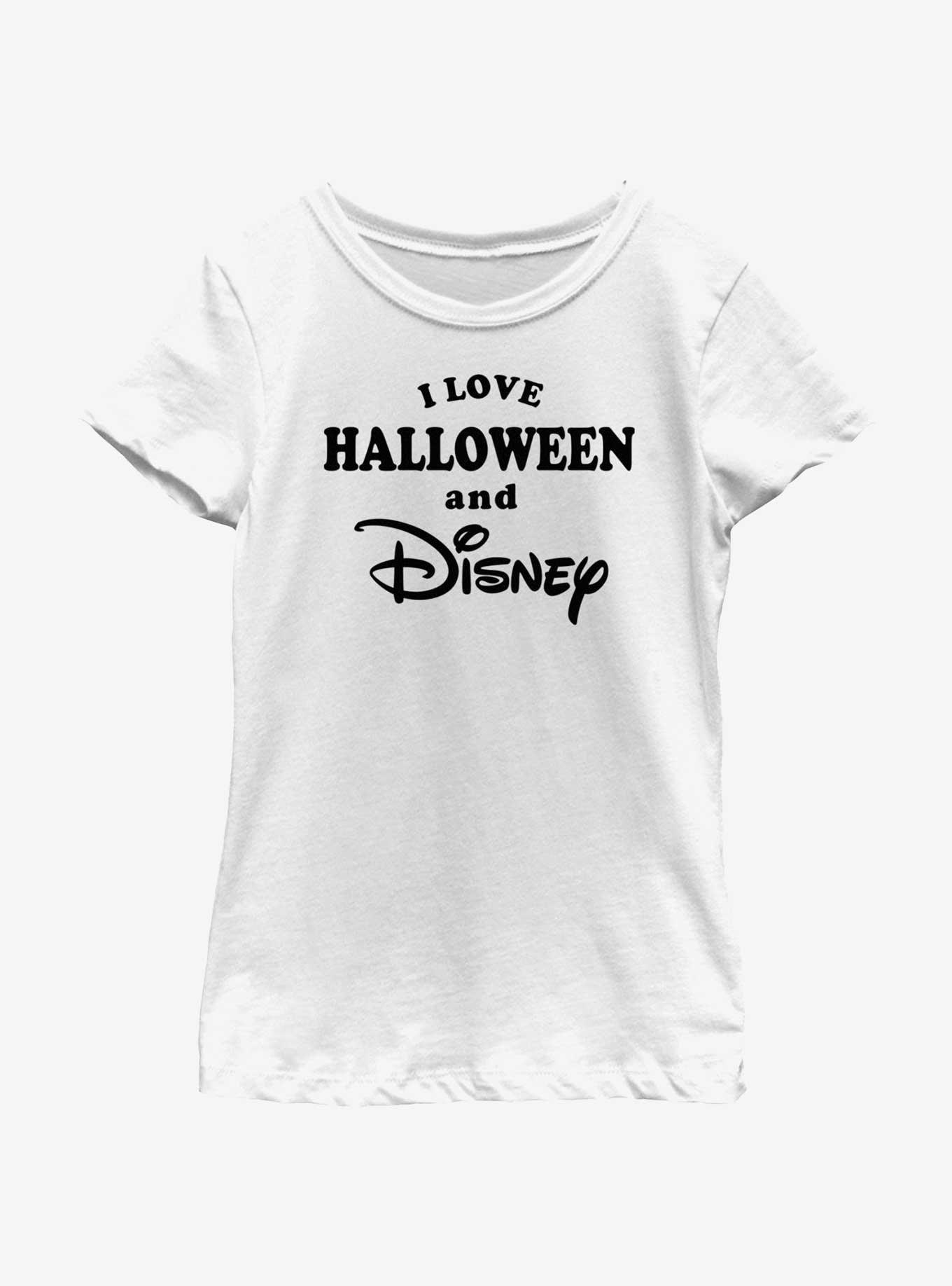 Disney I Love Halloween and Girls Youth T-Shirt