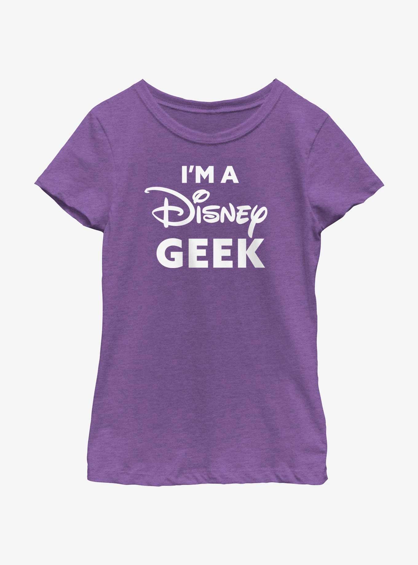 Disney I'm A Disney Geek Girls Youth T-Shirt, , hi-res