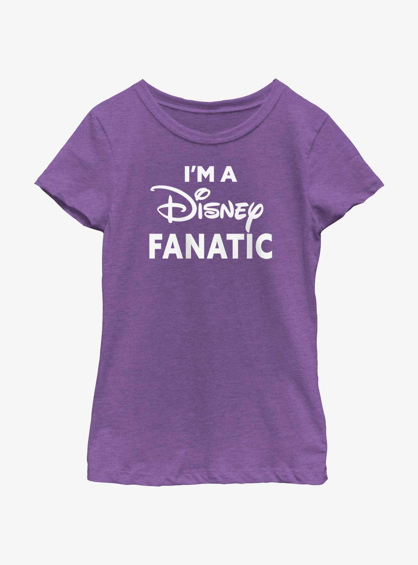 Disney I'm A Disney Fanatic Girls Youth T-Shirt, PURPLE BERRY, hi-res