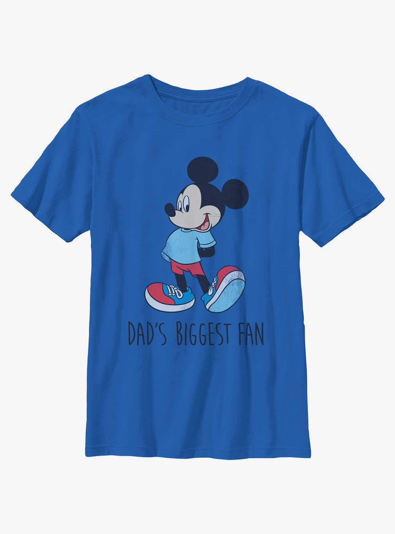 Disney Mickey Mouse Dad's Biggest Fan Youth T-Shirt, , hi-res