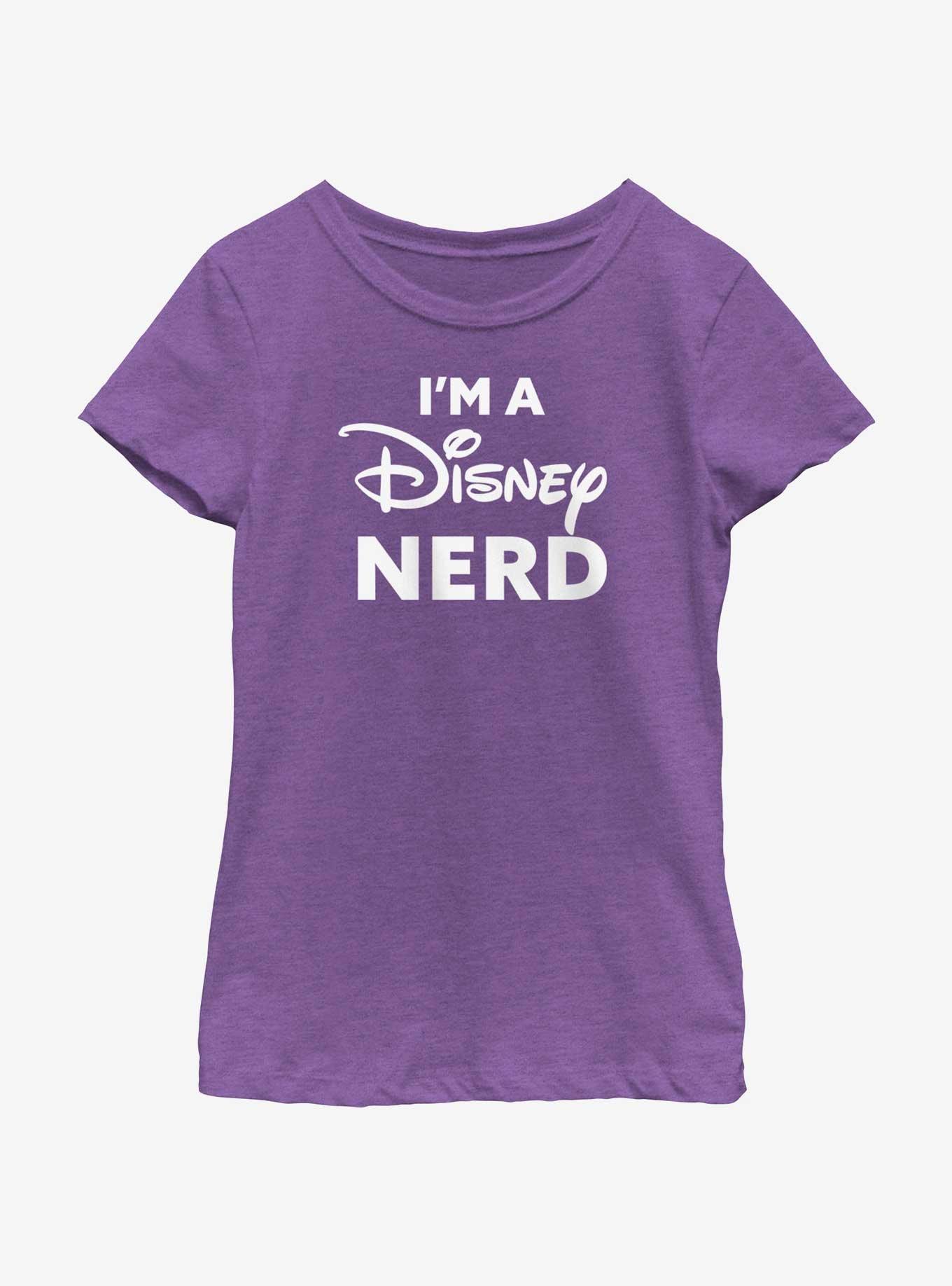 Disney I'm A Disney Nerd Girls Youth T-Shirt, , hi-res