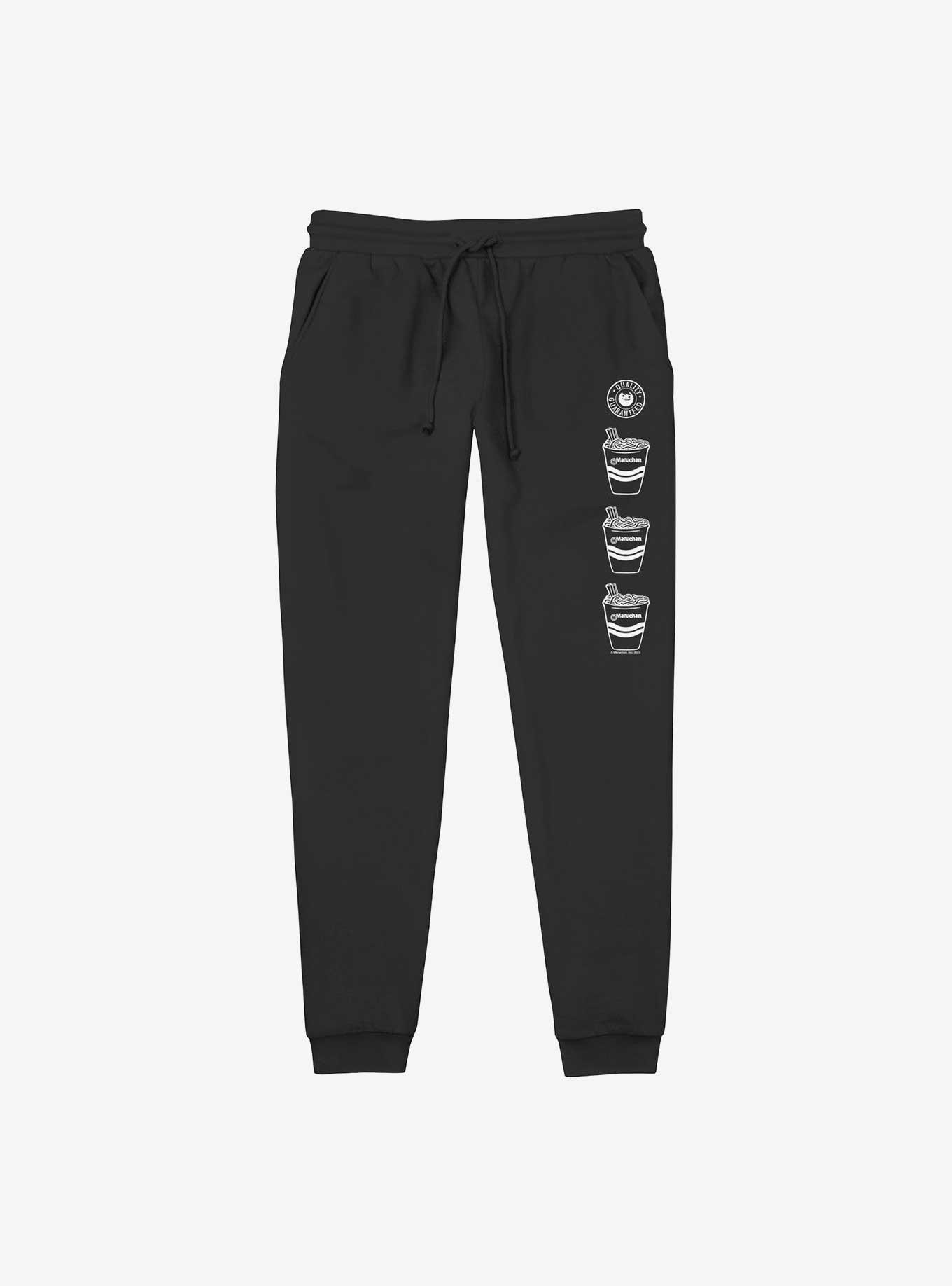 Maruchan Noodle Cup Jogger Sweatpants, BLACK, hi-res