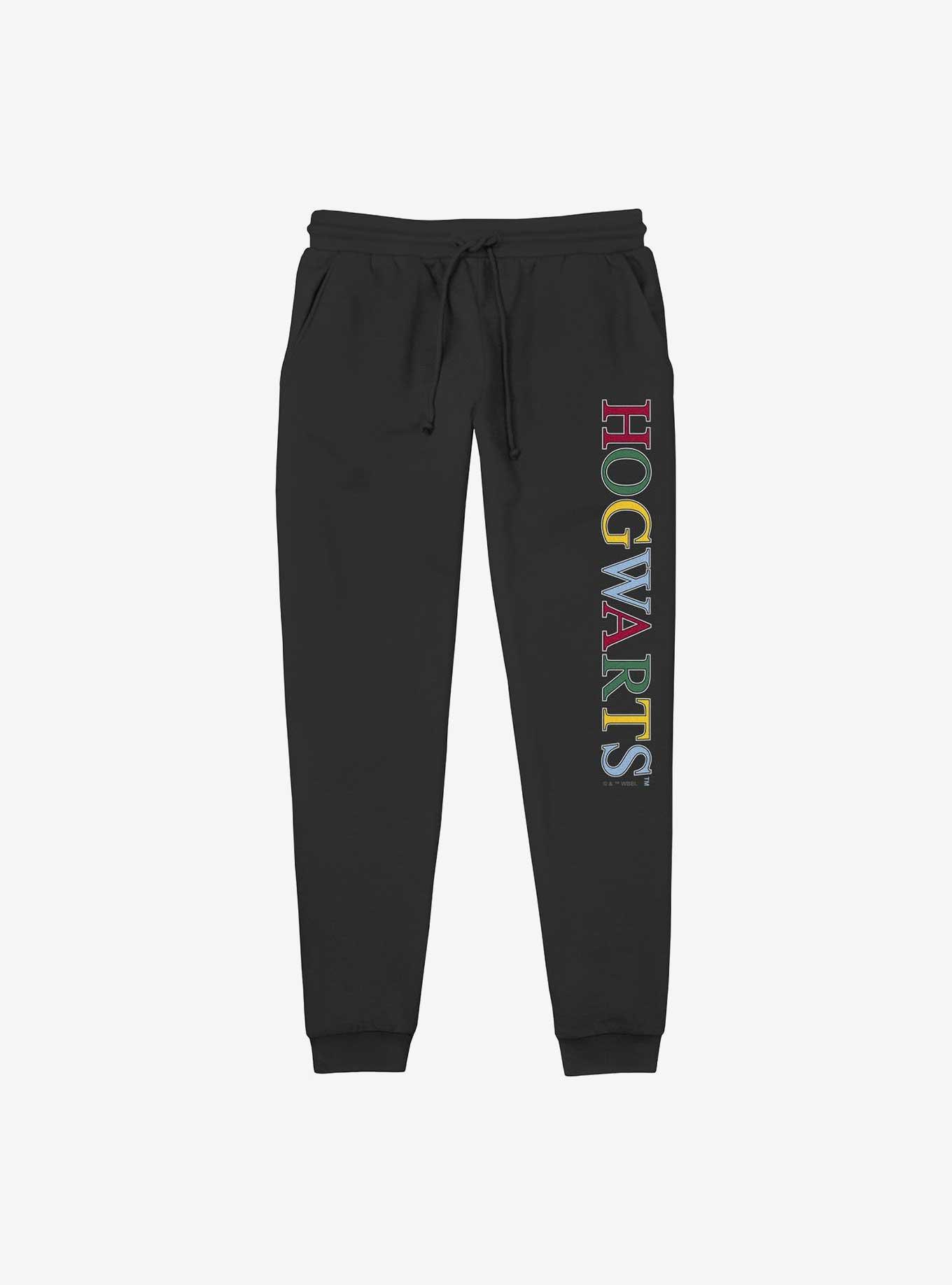 Harry Potter Hogwarts Colors Jogger Sweatpants, BLACK, hi-res