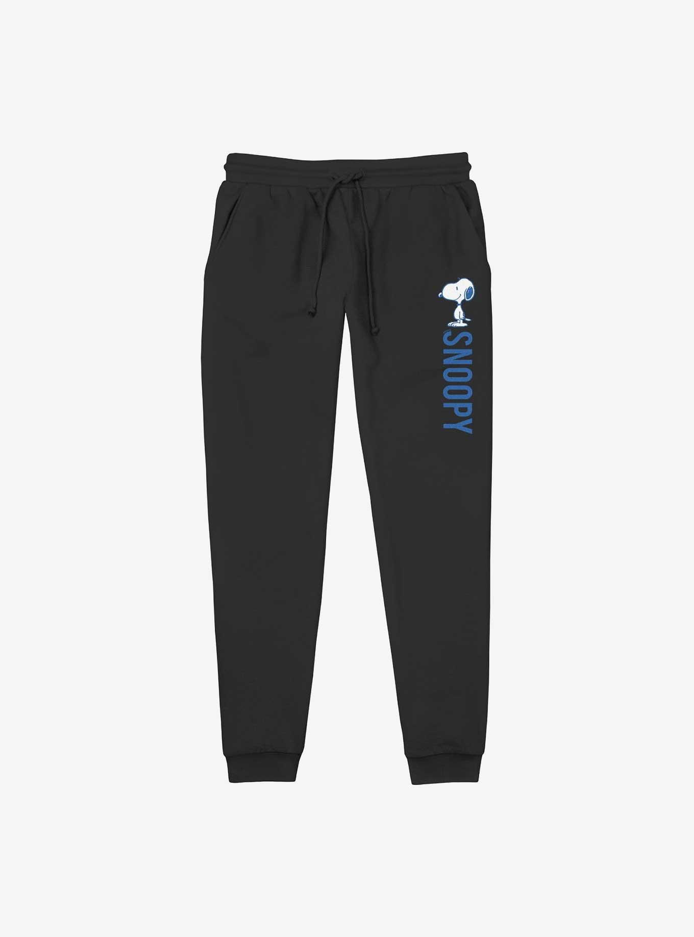 Peanuts Snoppy Smiles Jogger Sweatpants, BLACK, hi-res