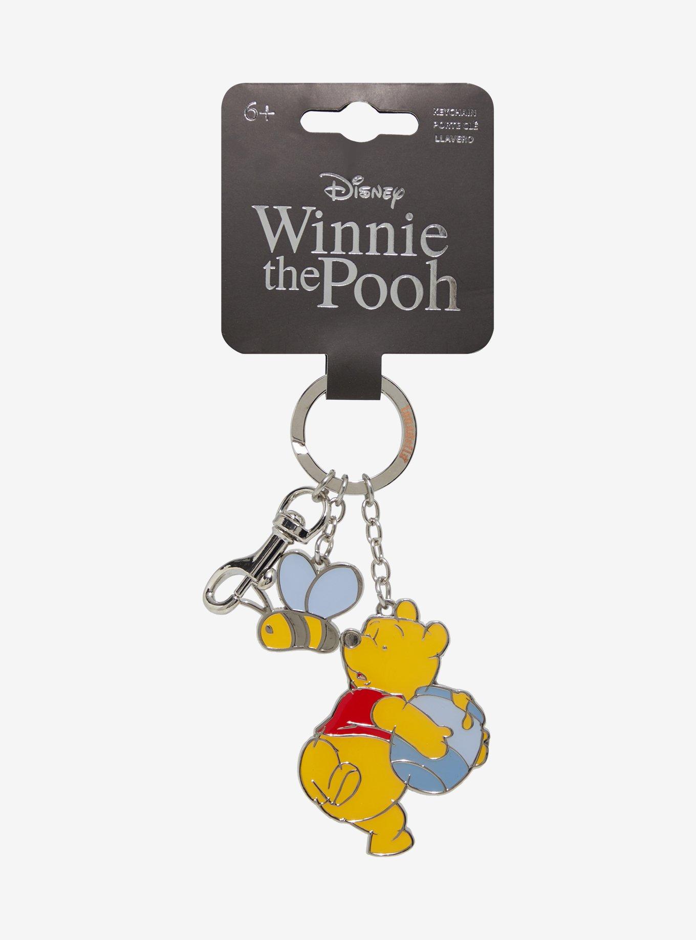 Loungefly Disney Winnie the Pooh Bee & Bear Multi-Charm Keychain — BoxLunch Exclusive, , hi-res